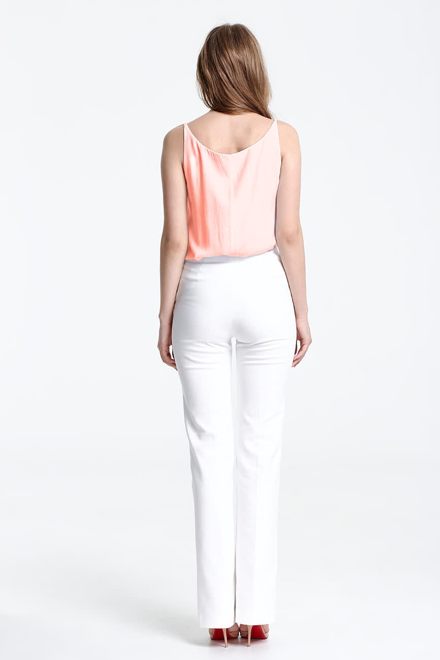 Peach top with a low neckline , photo 4
