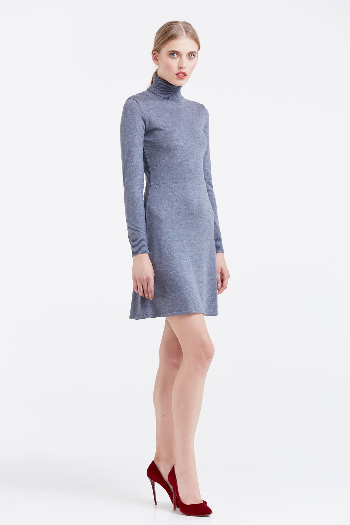 Grey knitted dress , photo 5