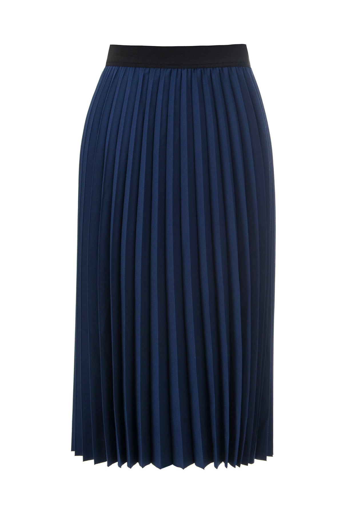 Below the knee pleated blue skirt , photo 6