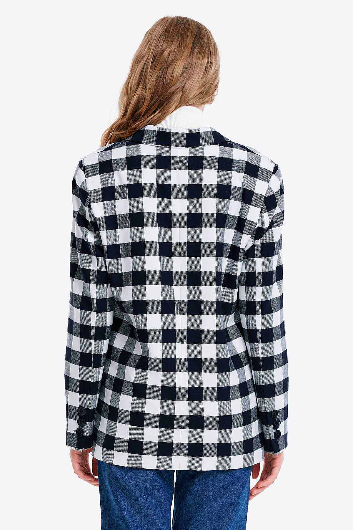 Double-breasted checked jacket , photo 2