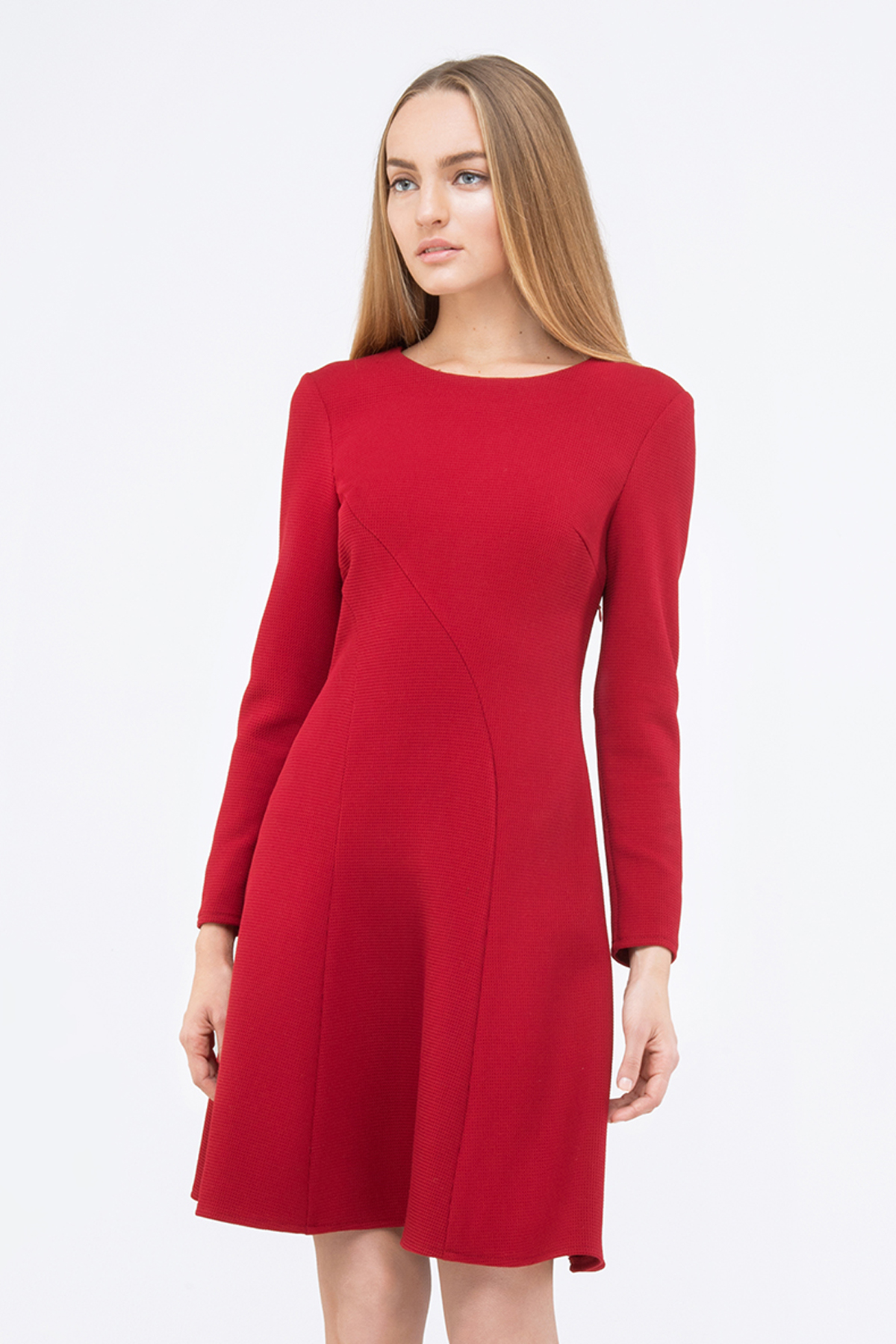 Сукня-трапеція червоного кольору , фото 6