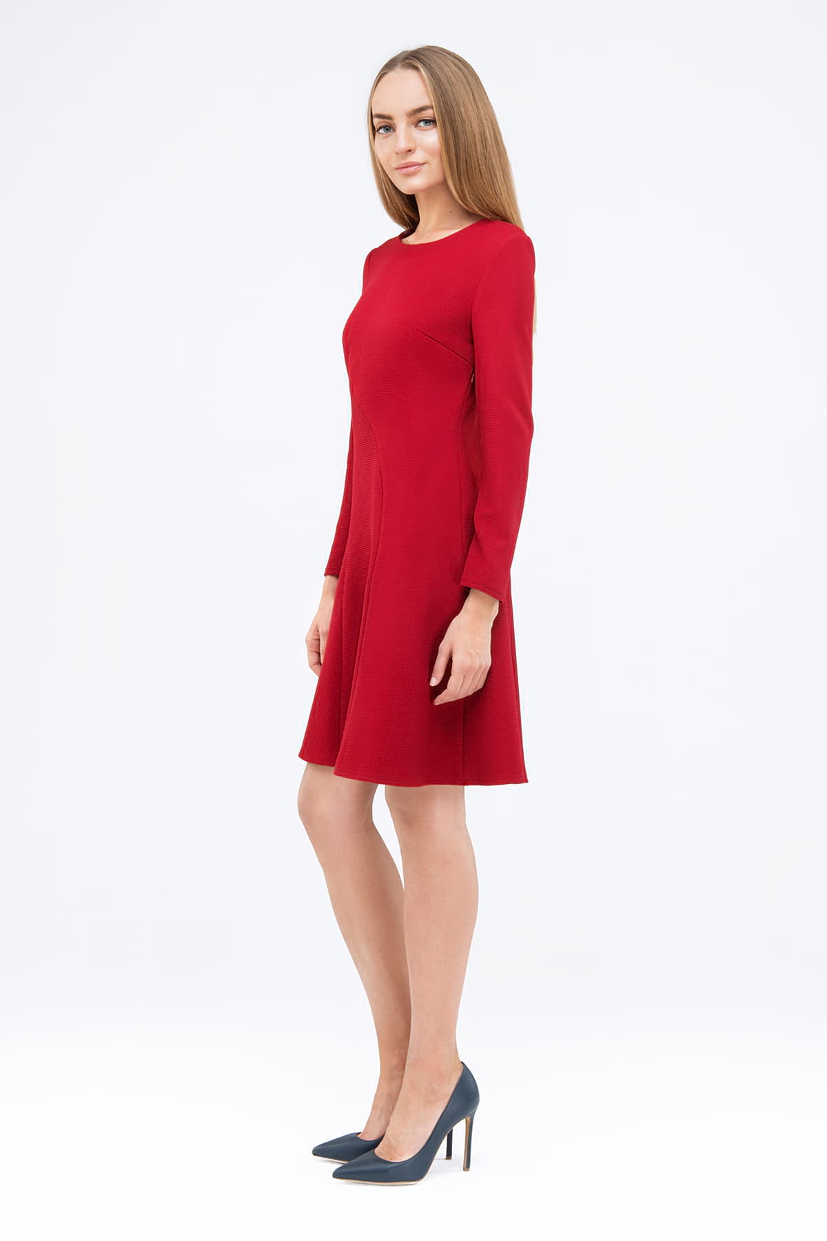 Сукня-трапеція червоного кольору , фото 3