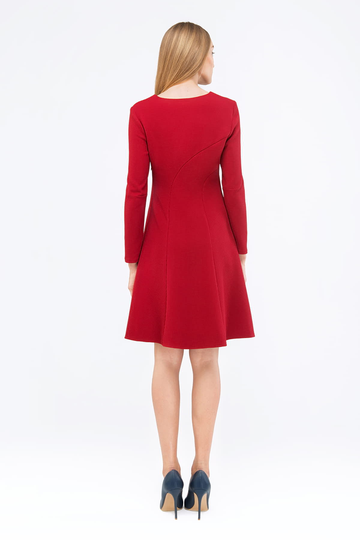 Сукня-трапеція червоного кольору , фото 5
