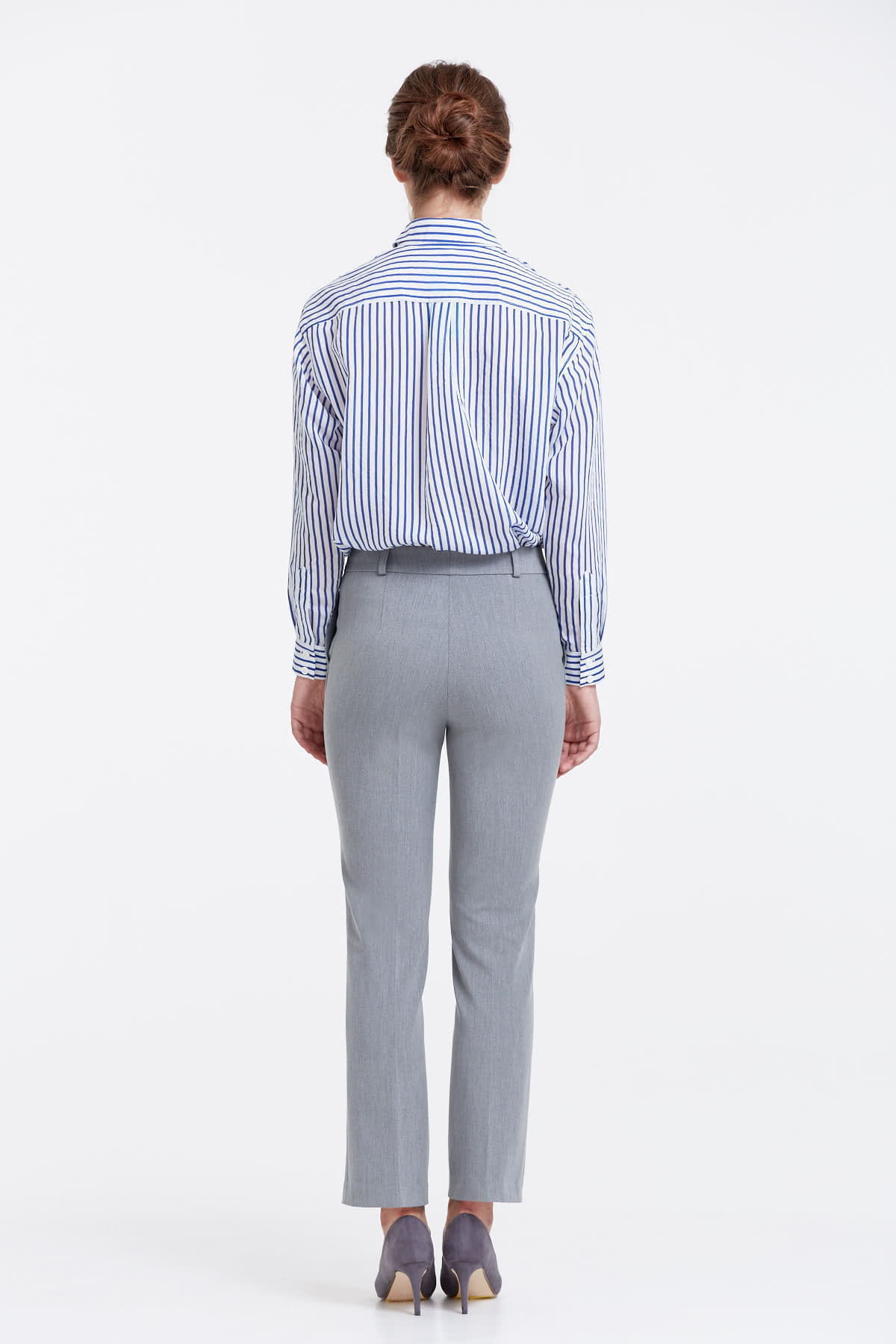 Grey trousers with slits , photo 4