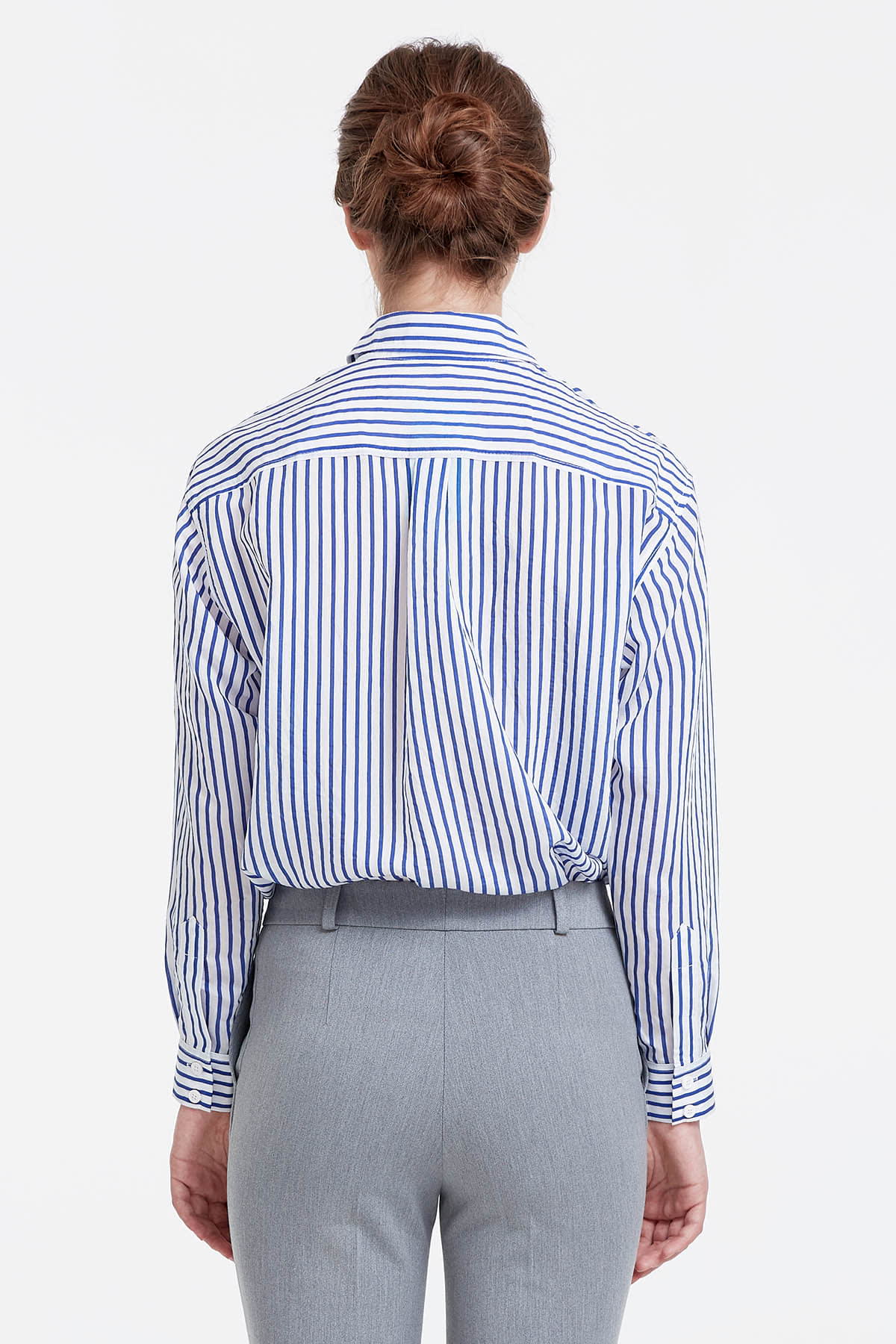 White shirt with blue stripes , photo 4