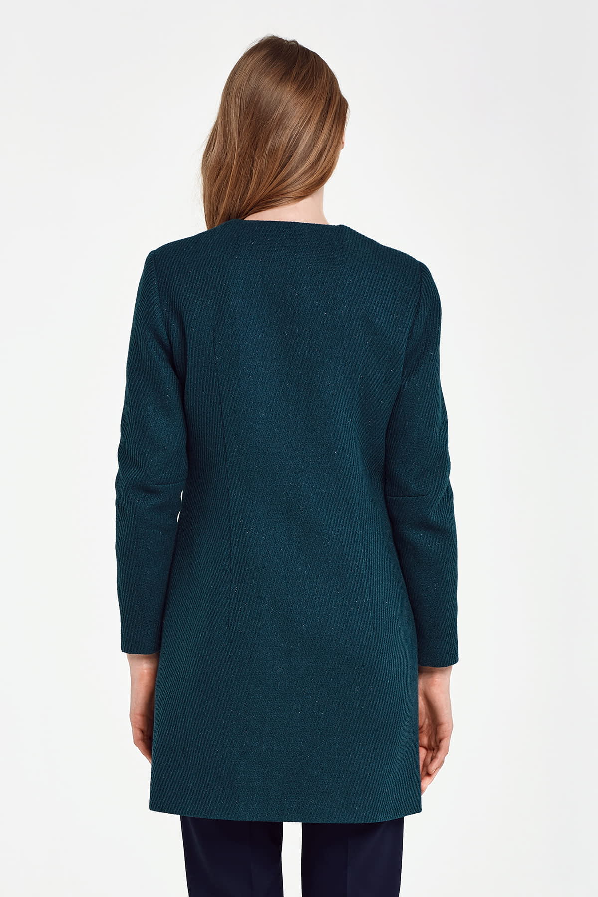 Long green jacket with lurex, photo 5