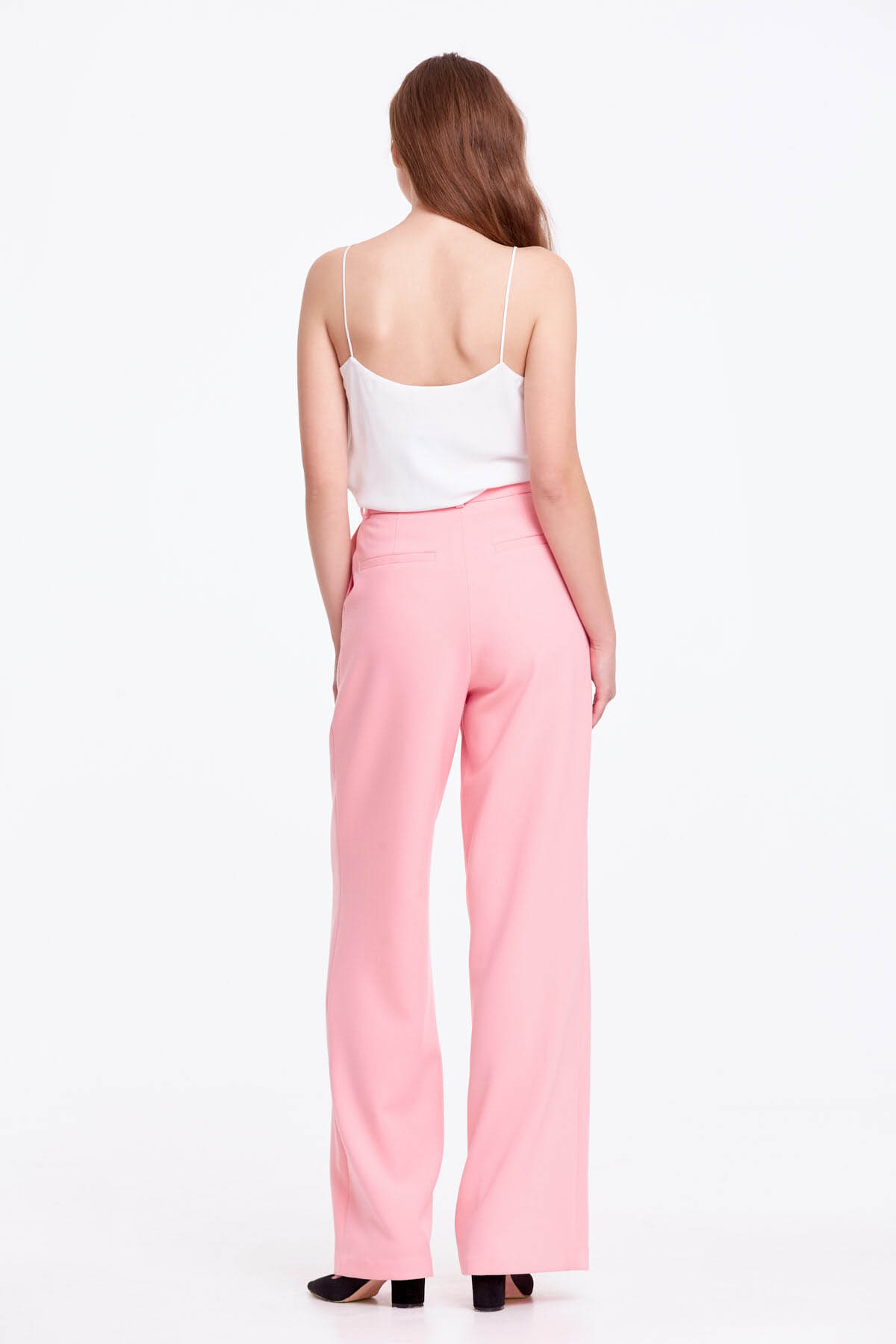 Wide leg pink trousers , photo 5