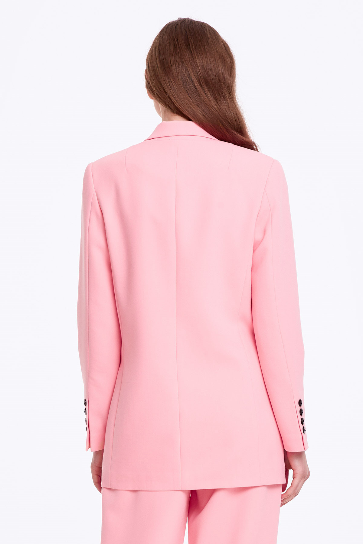 Double-breasted pink jacket with pockets, photo 4