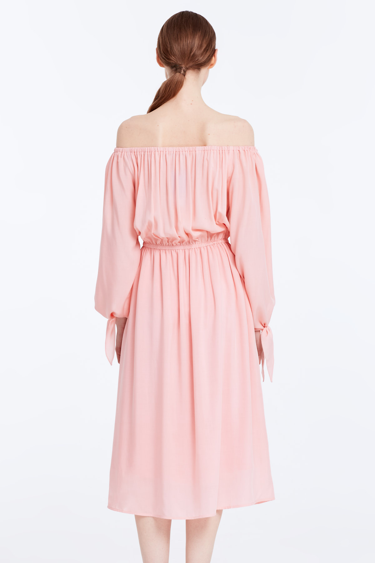 Off-shoulder powder pink dress, photo 6