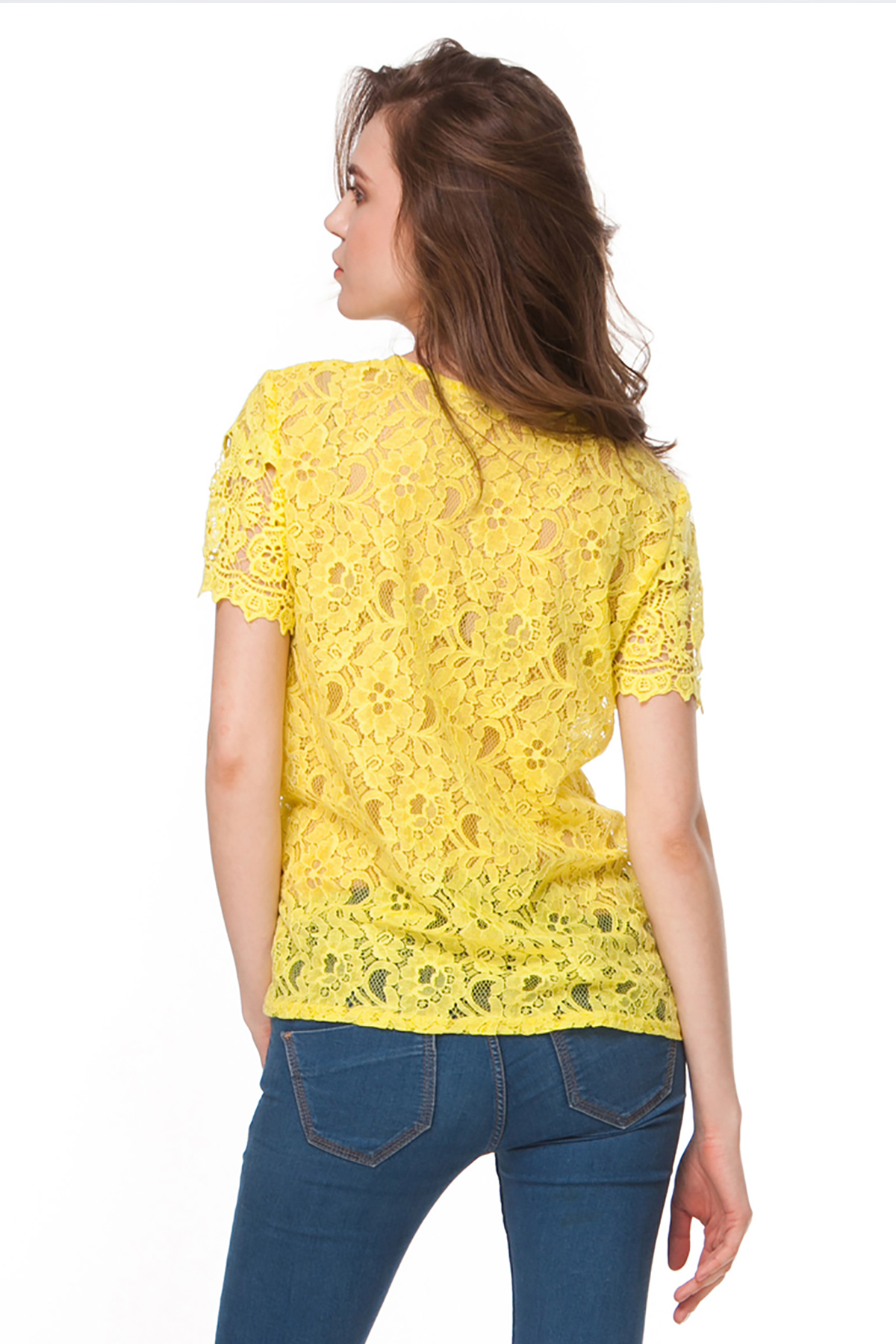 Yellow lace top , photo 2