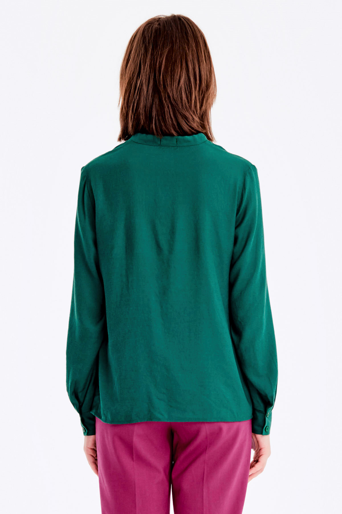 Зелена блузка із зав’язками , фото 13