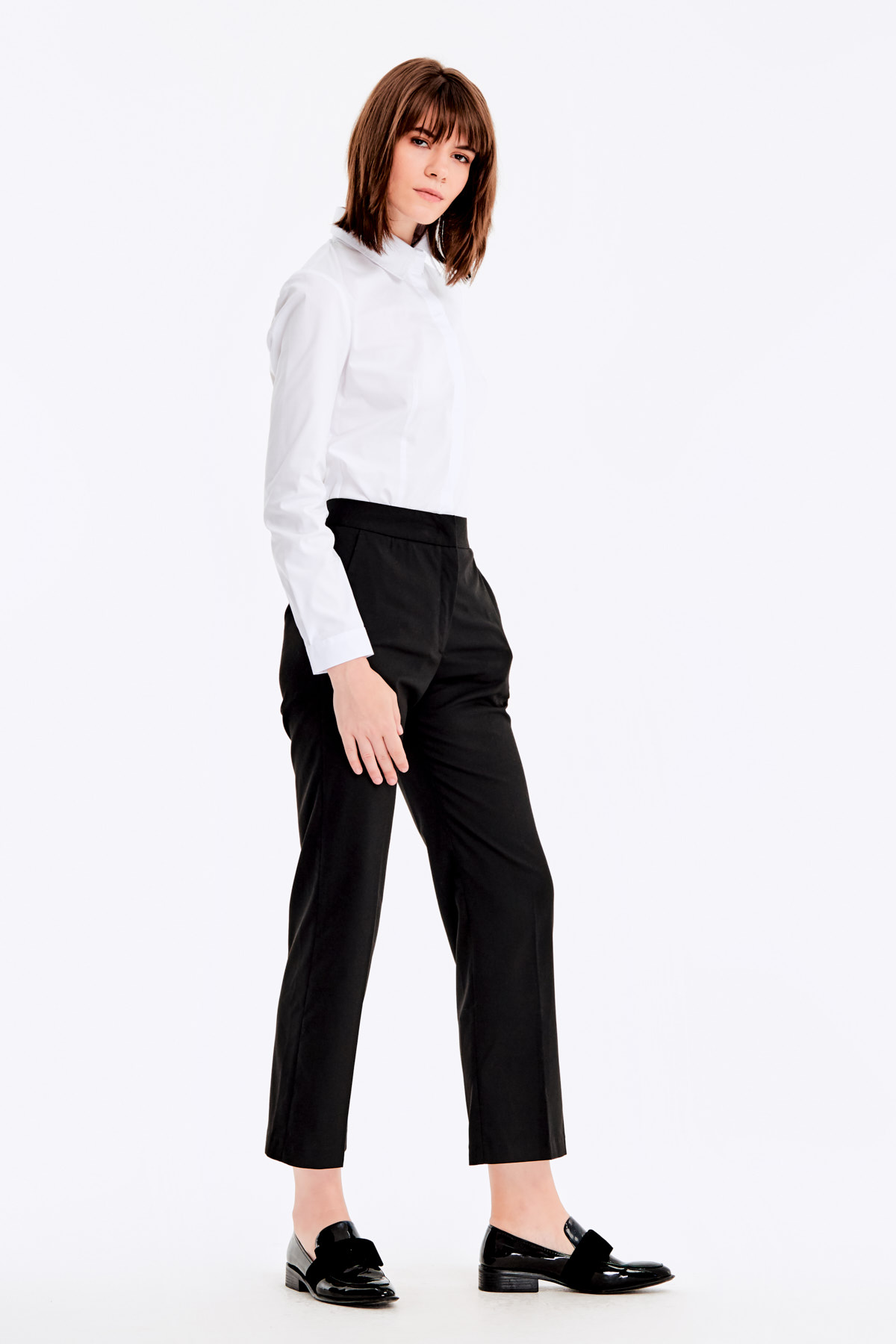 Black cropped trousers , photo 3