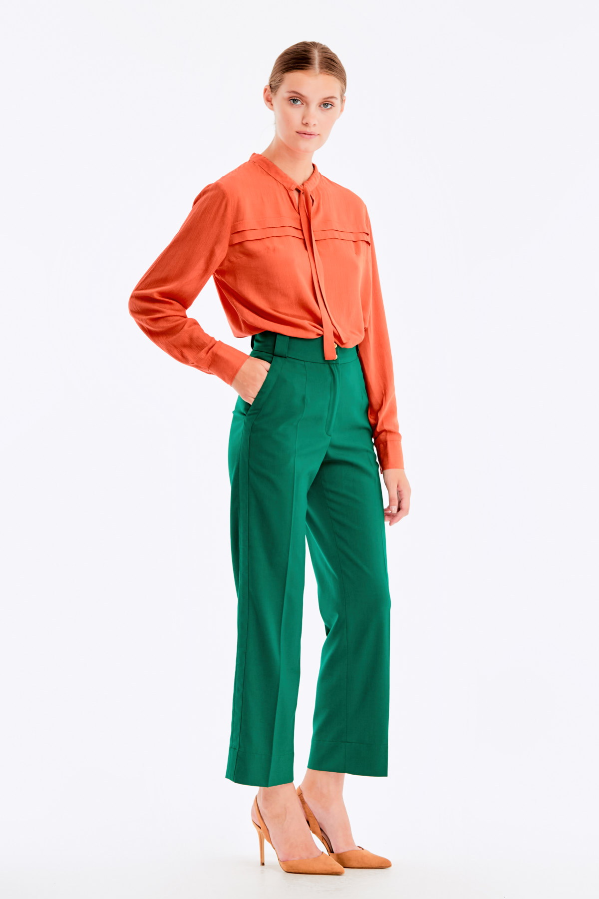 Green pants with trouserstripe, photo 6