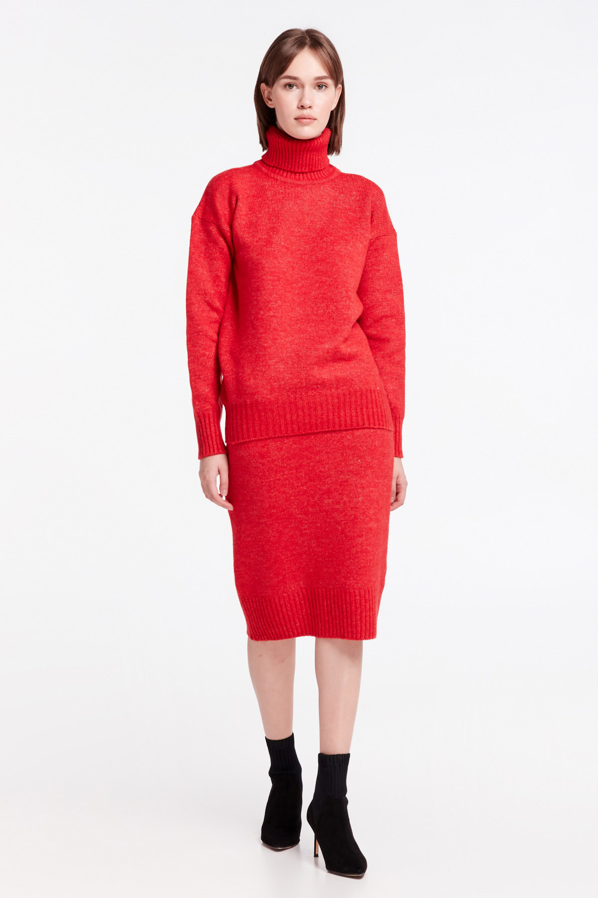 Red knit sweater, photo 2