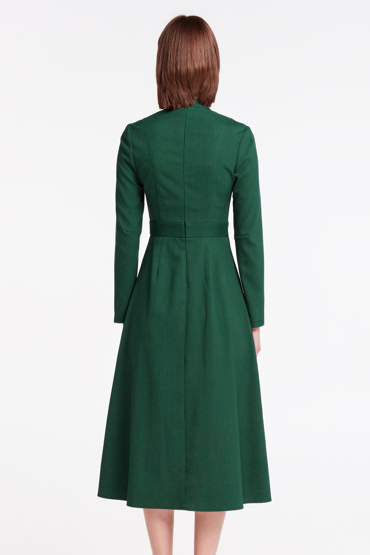 Green dress with a bow, photo 11