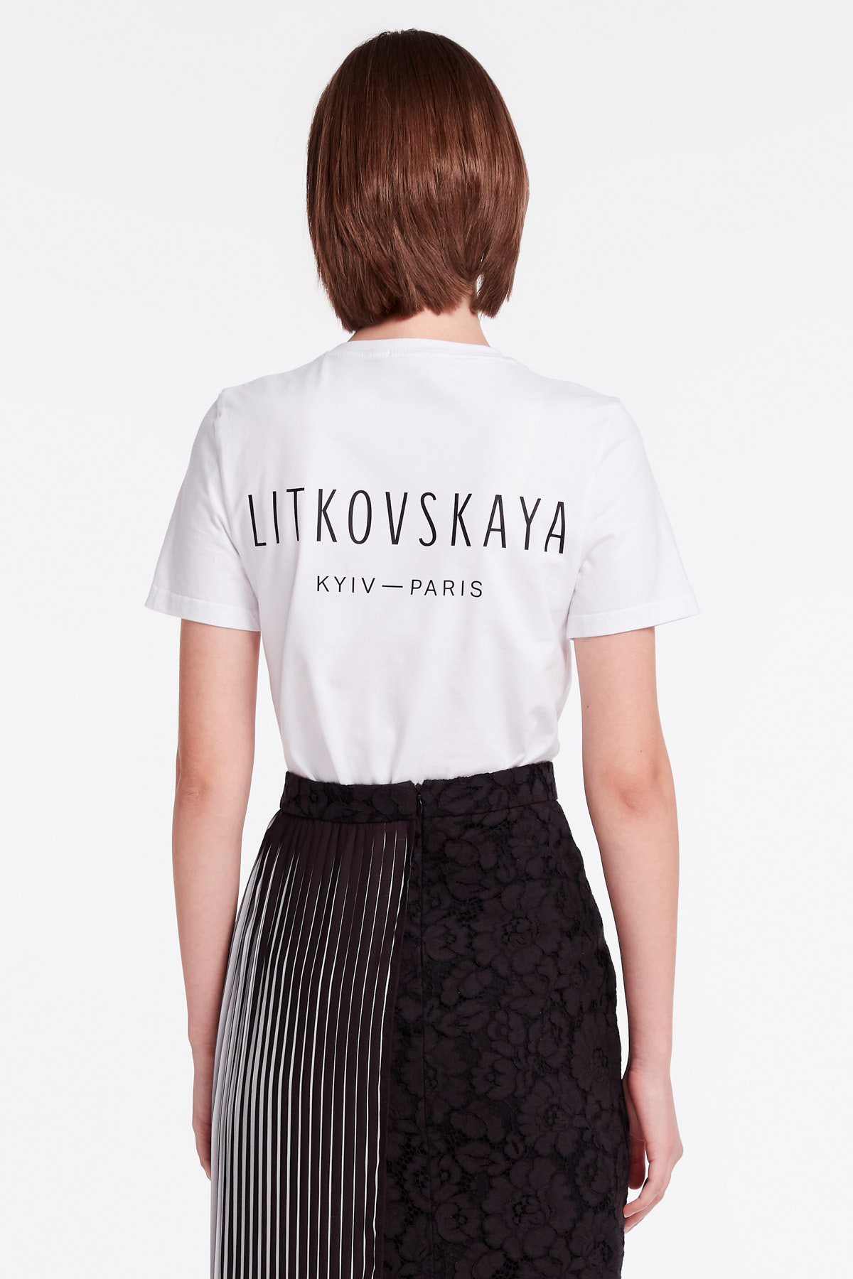 Біла футболка MUST HAVE x LITKOVSKAYA, фото 4