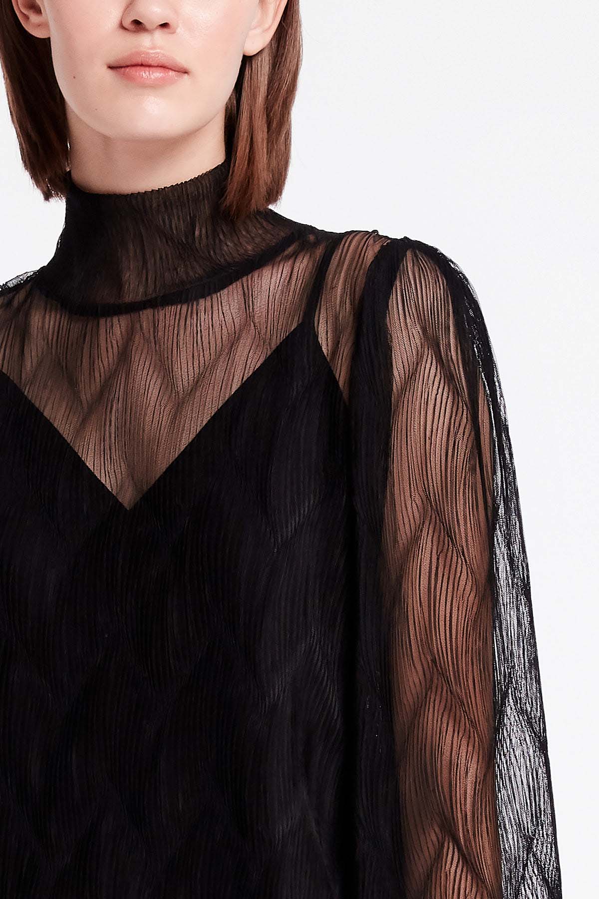 Black lace blouse, photo 2