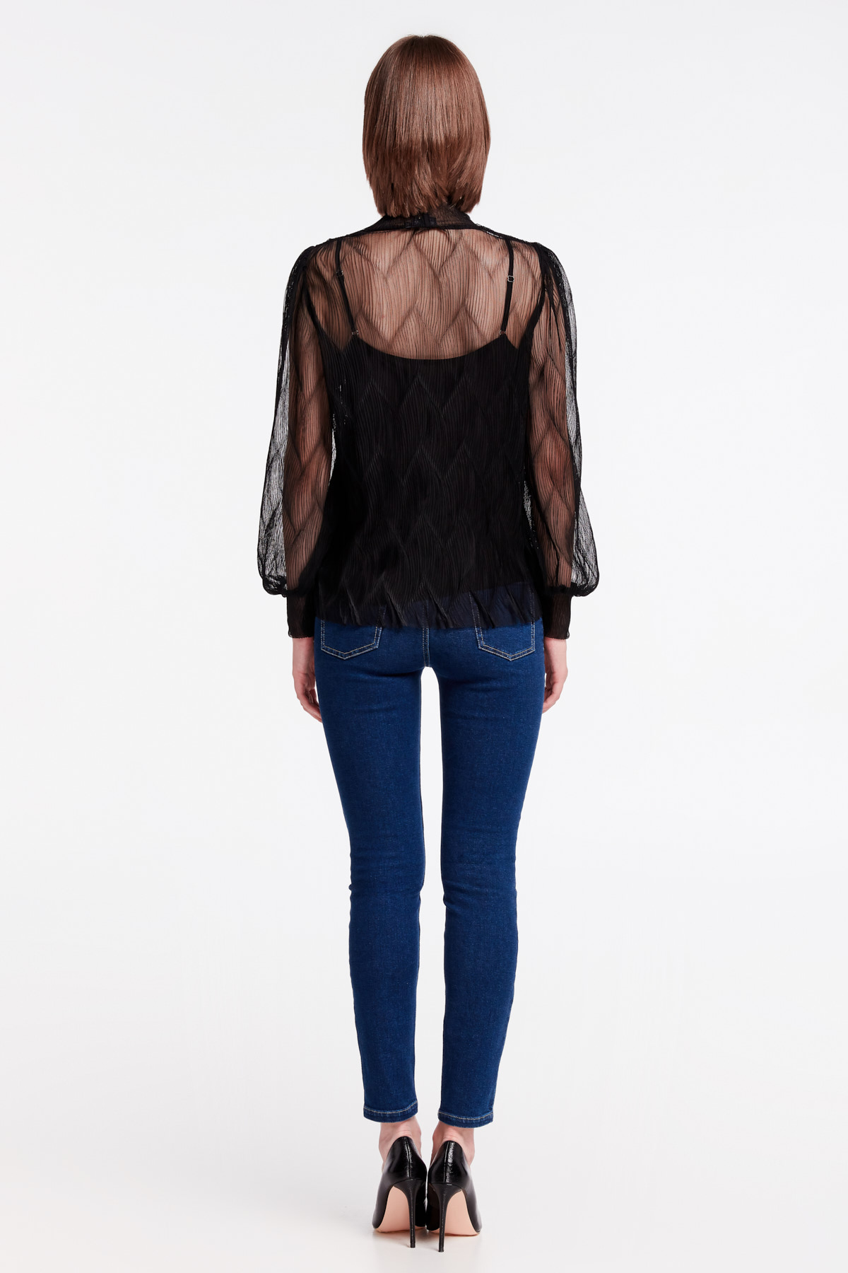 Black lace blouse, photo 6