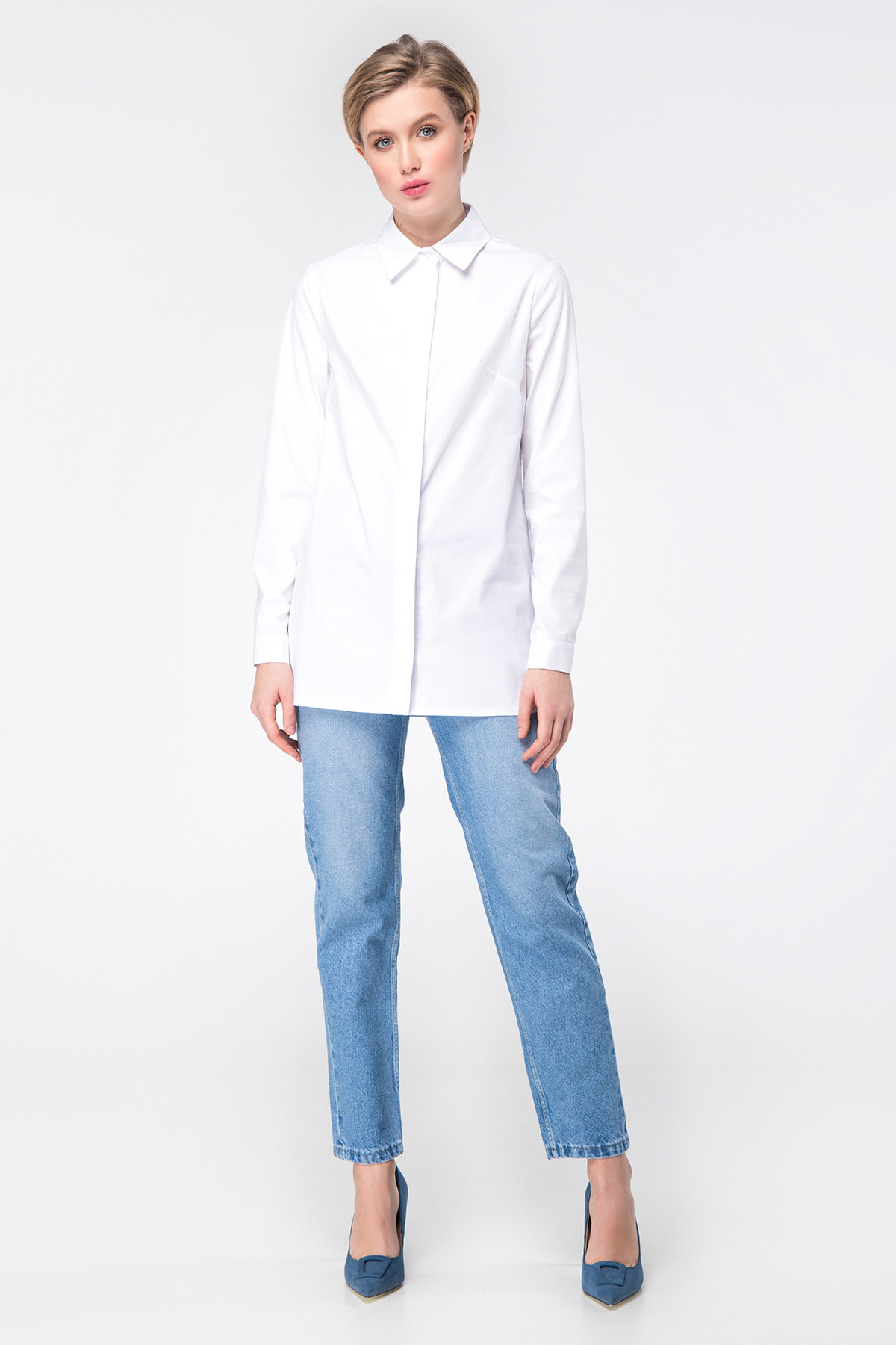 White long shirt, photo 2