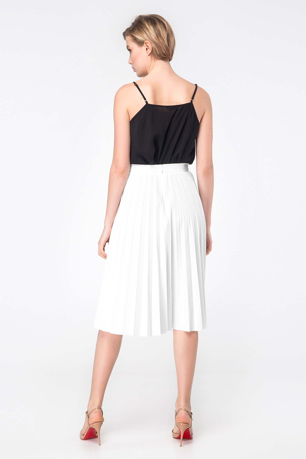 White pleated skirt, photo 5