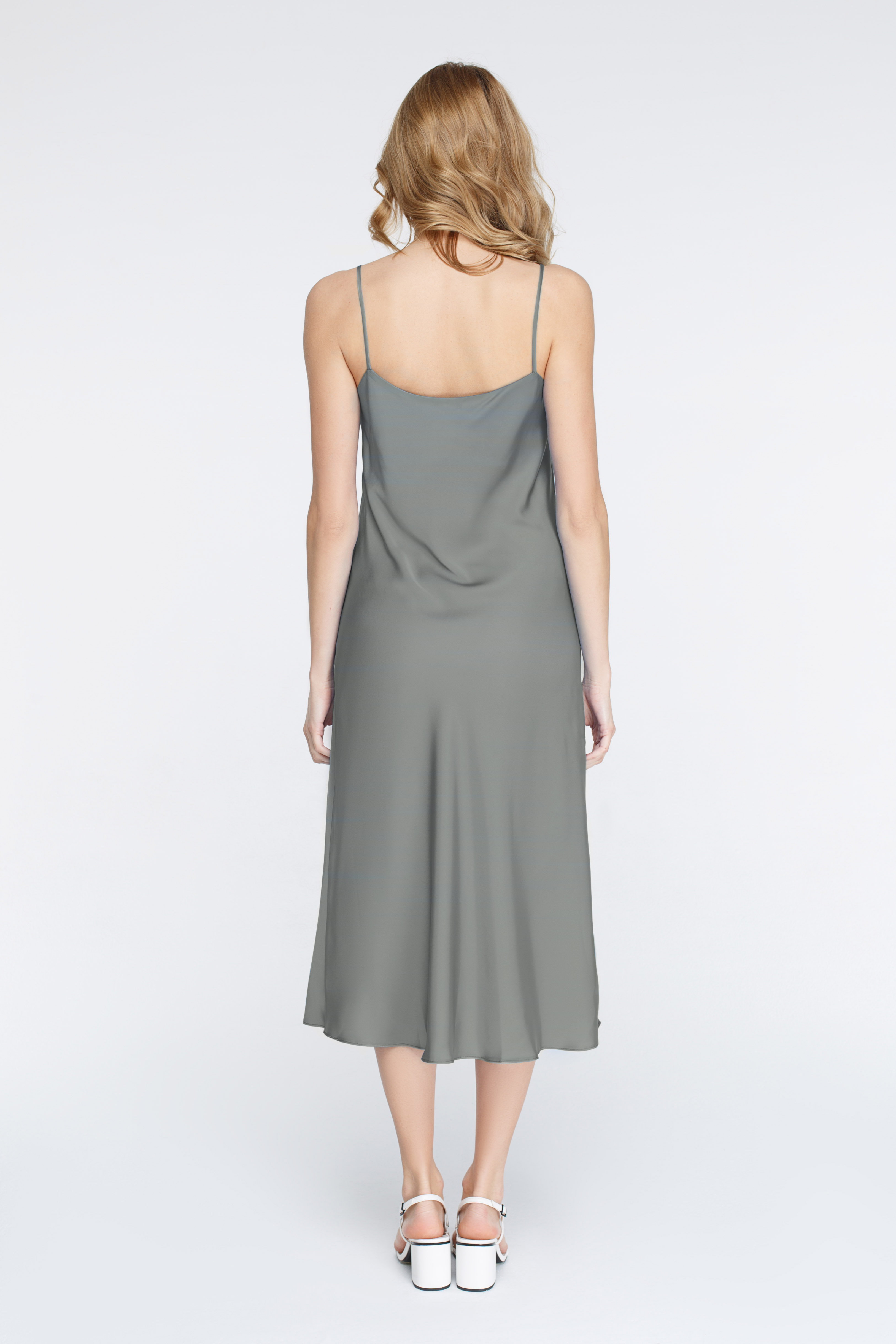 Сукня-комбінація сірого кольору , фото 4