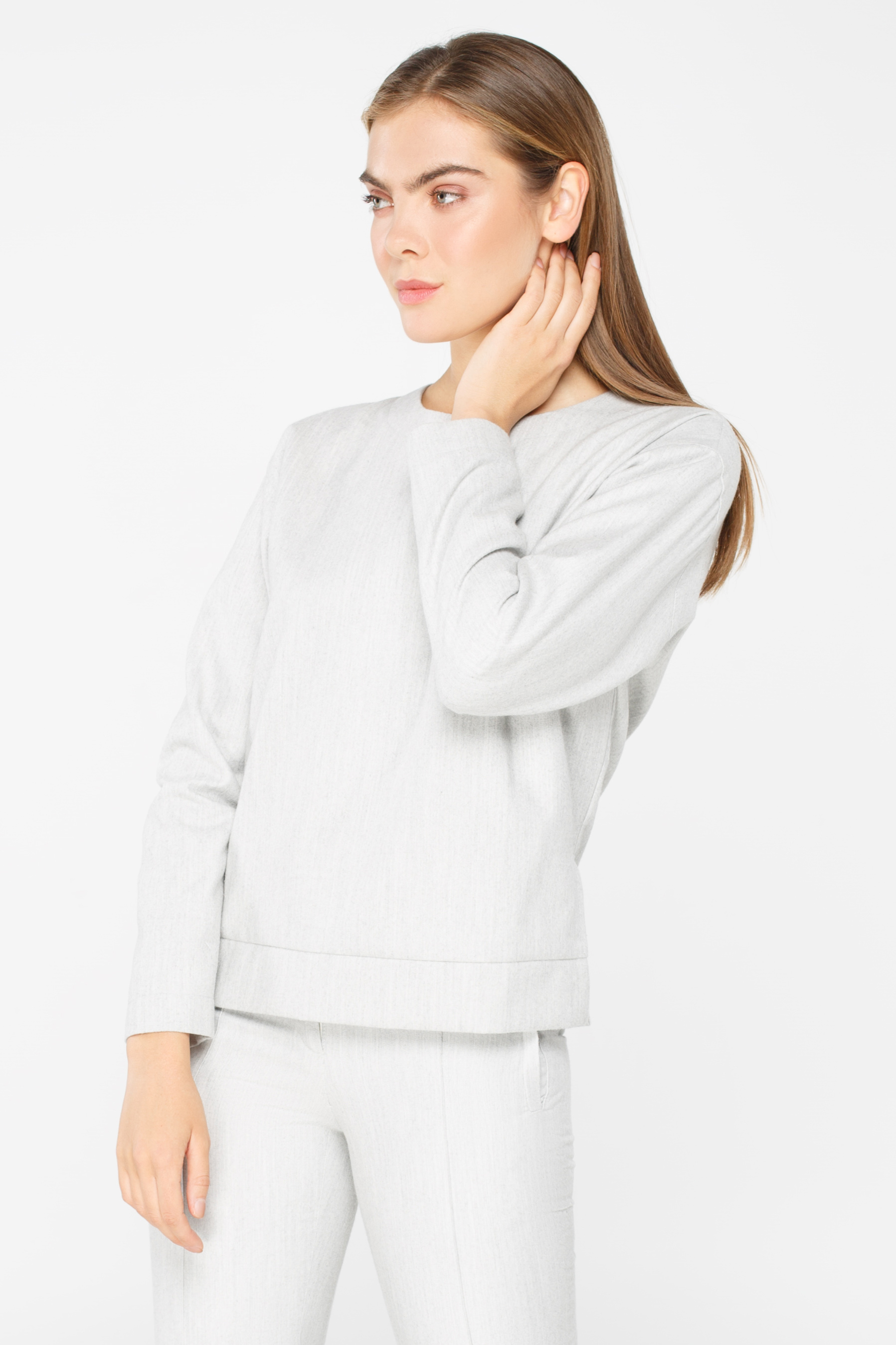 Grey loose-fitting sweatshirt with vents, photo 5