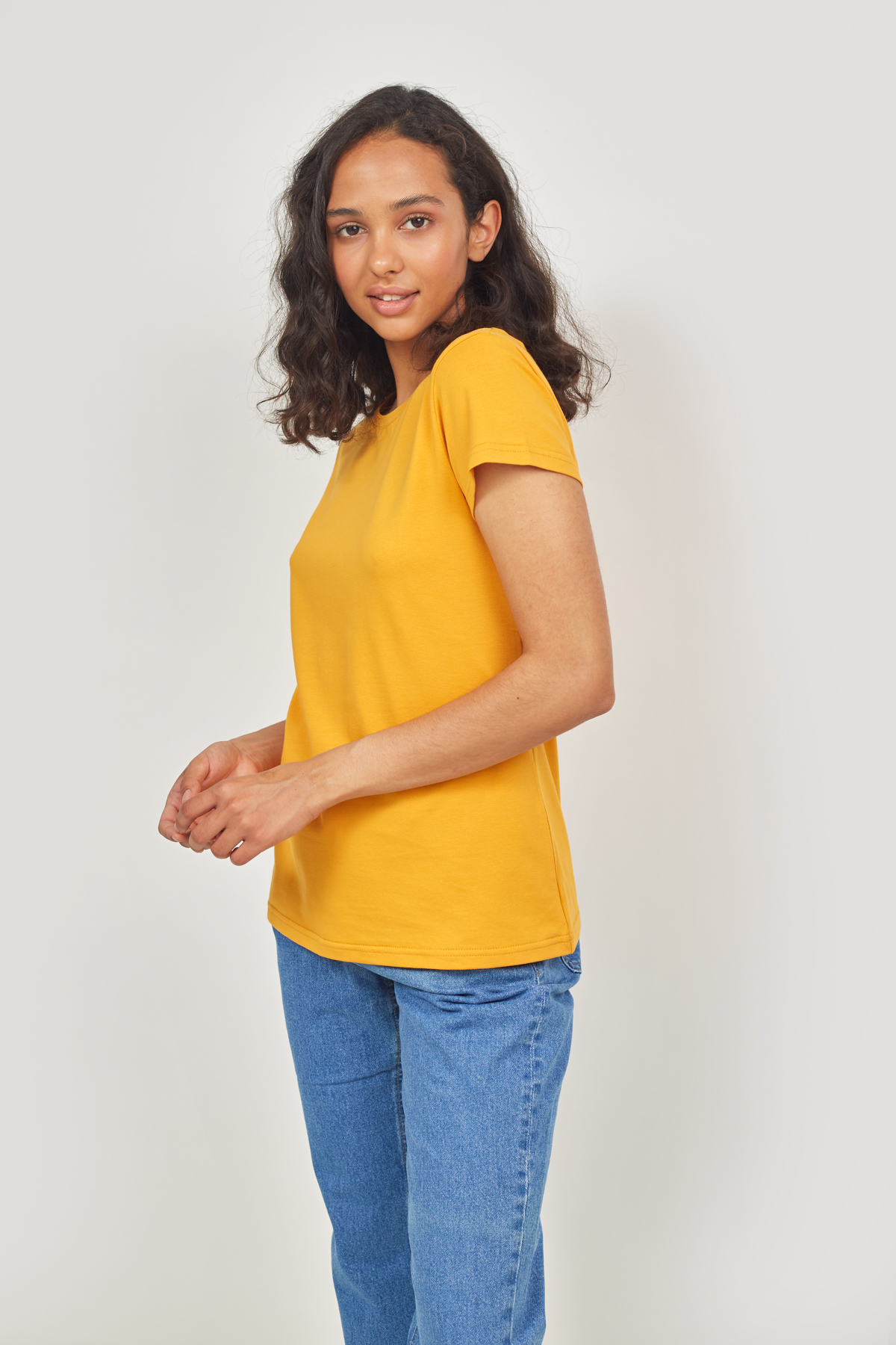 Mustard yellow T-shirt , photo 1