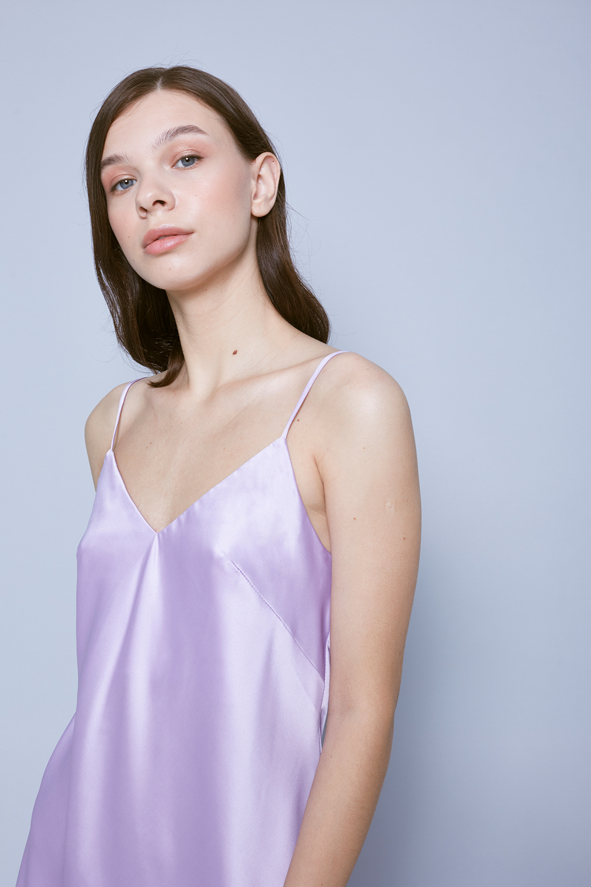 Lilac midi slip dress, photo 2