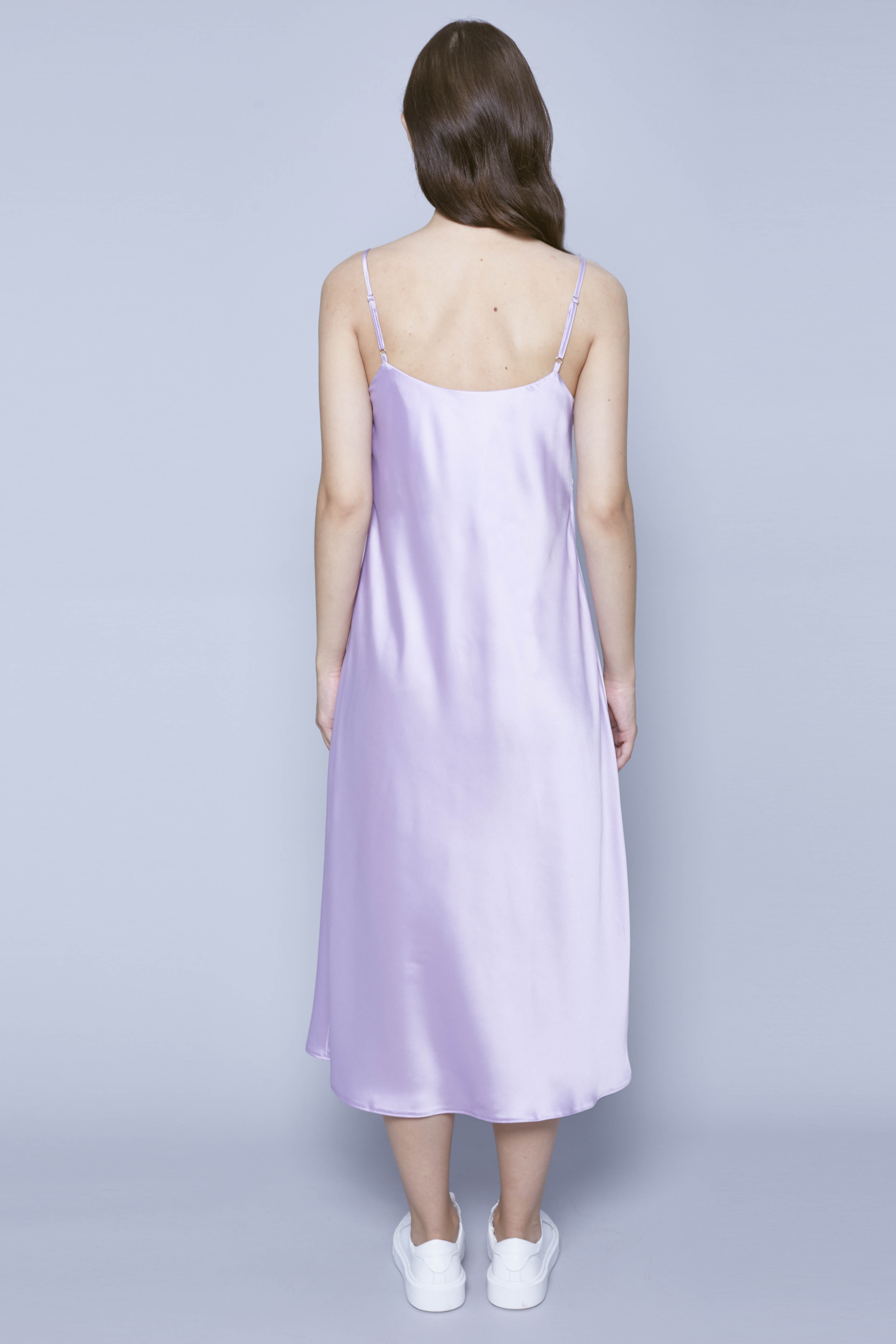 Lilac midi slip dress, photo 3