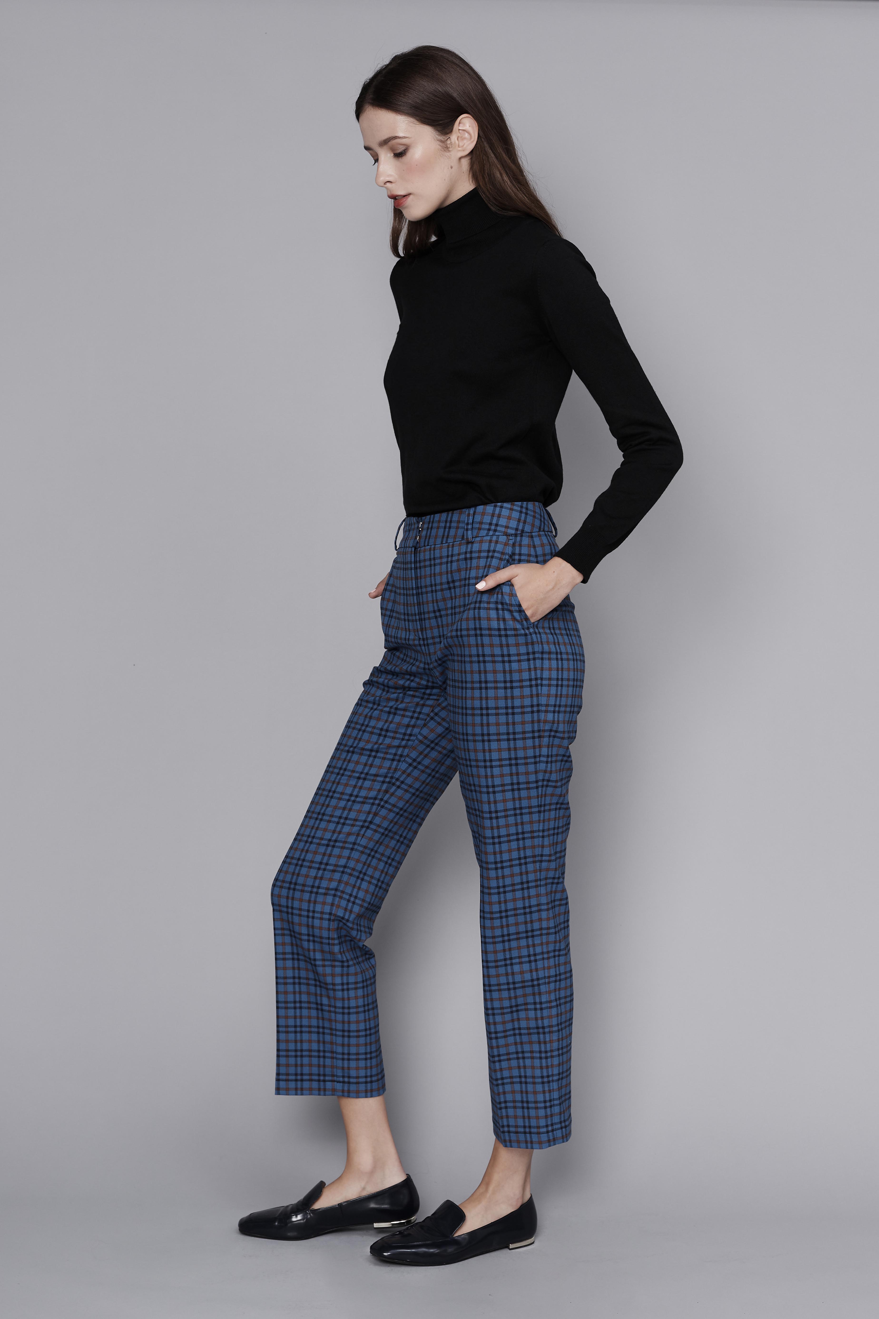 Blue checkered pants, photo 4