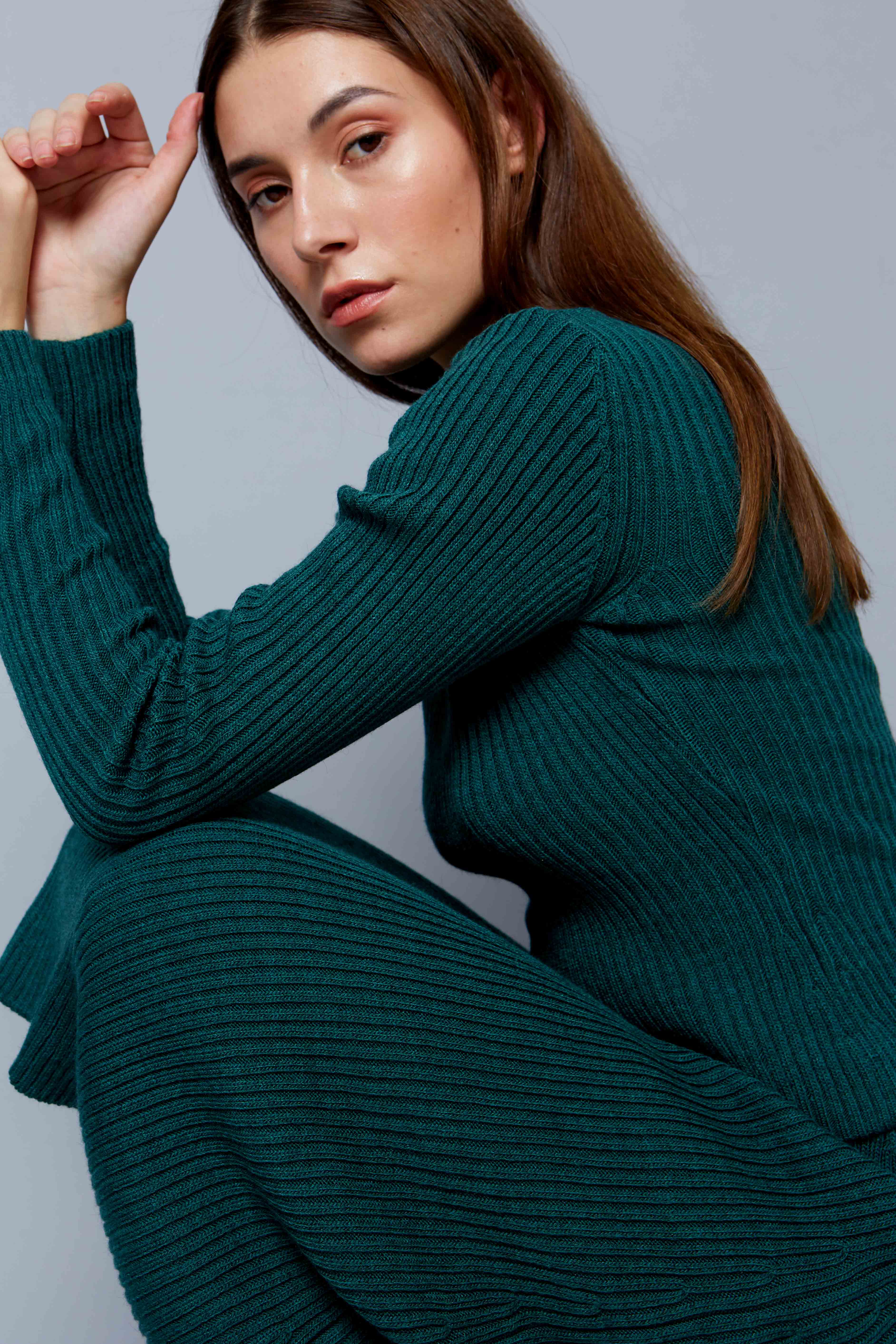Green knit skirt, photo 3