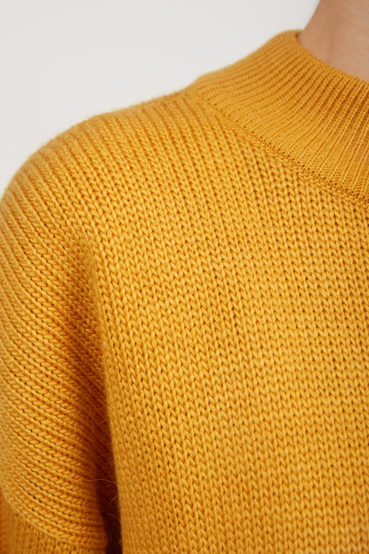 Жовтий в'язаний светр, фото 3