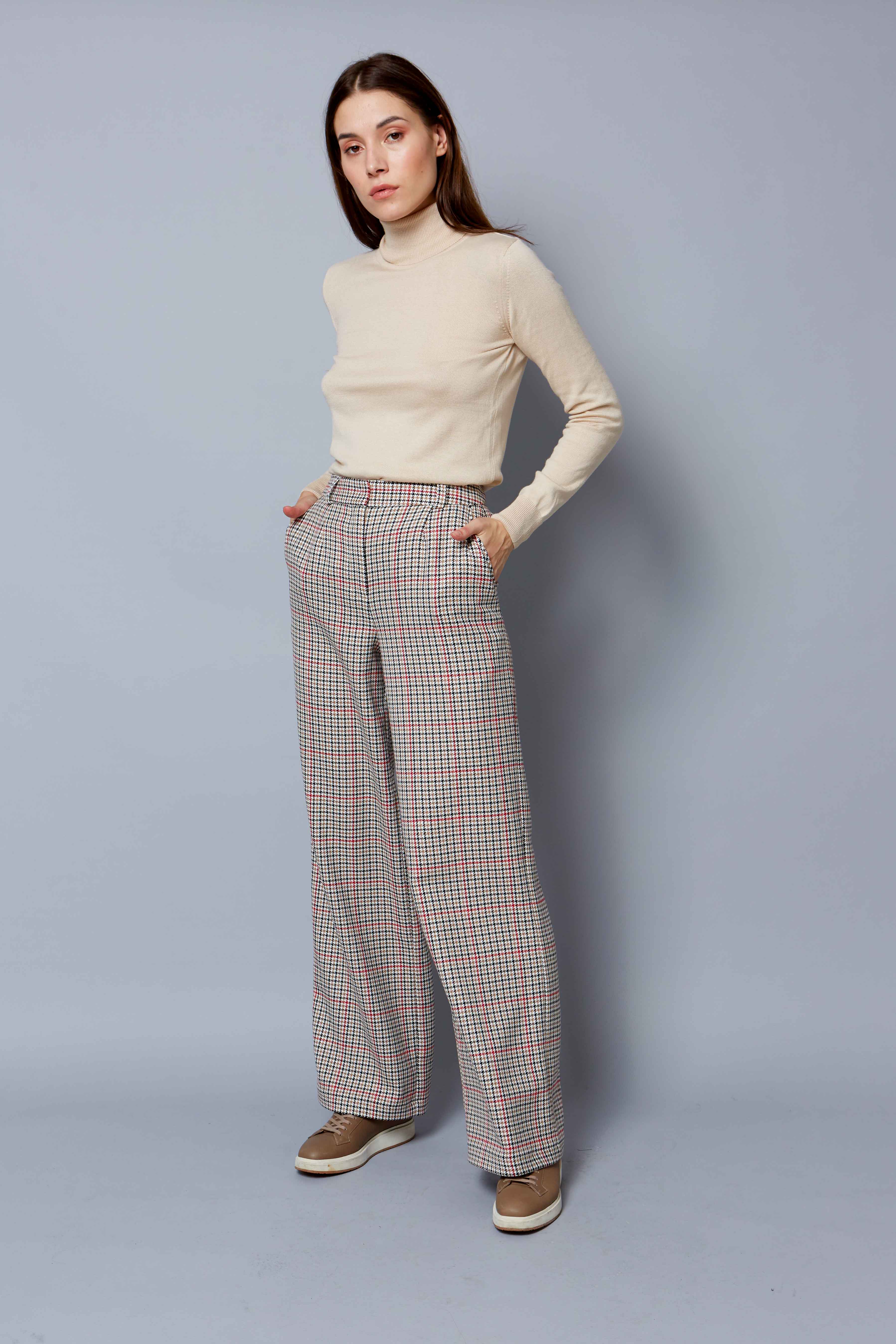 Wide checkered trousers, photo 1