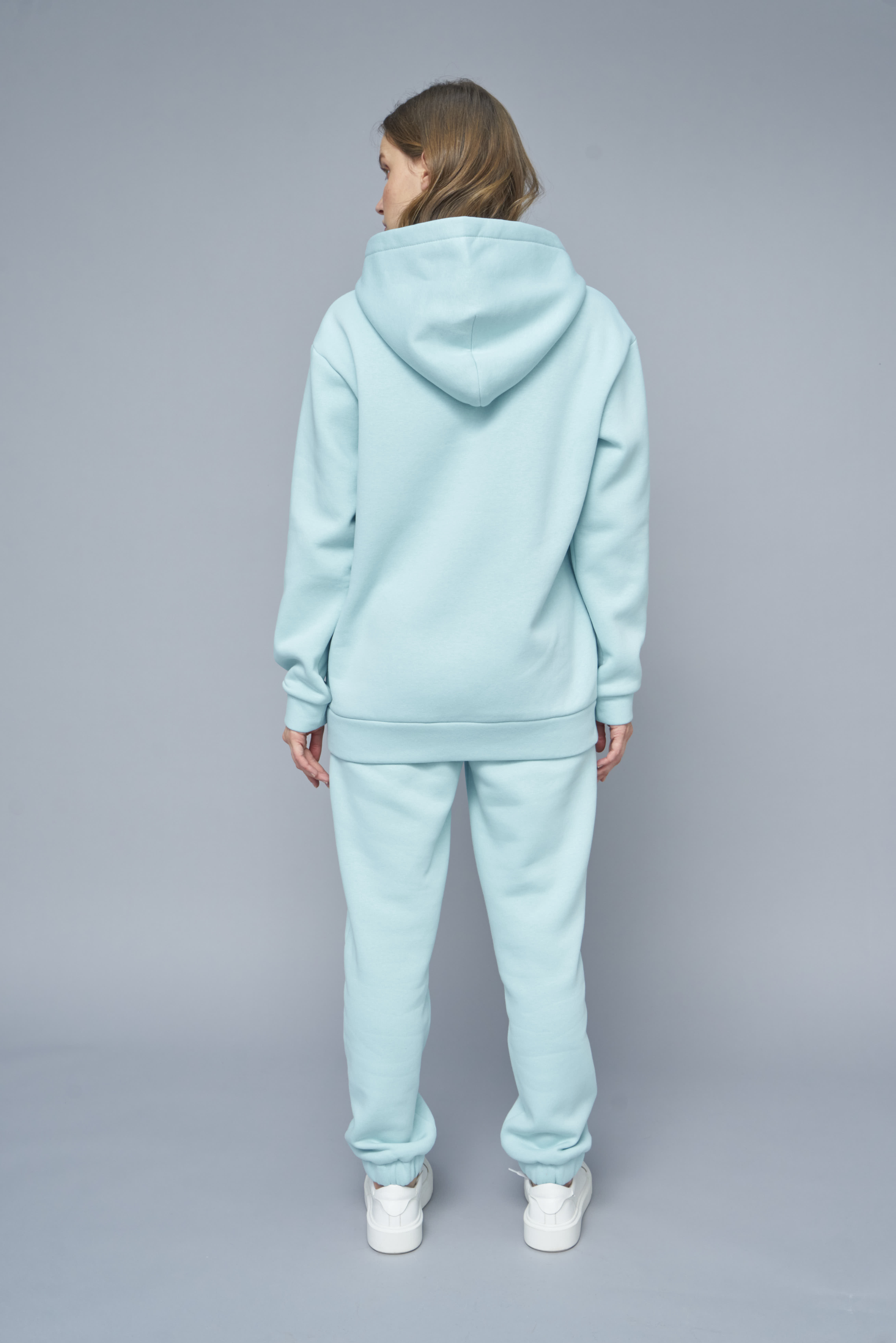 Turquoise fleece hoodie, photo 7