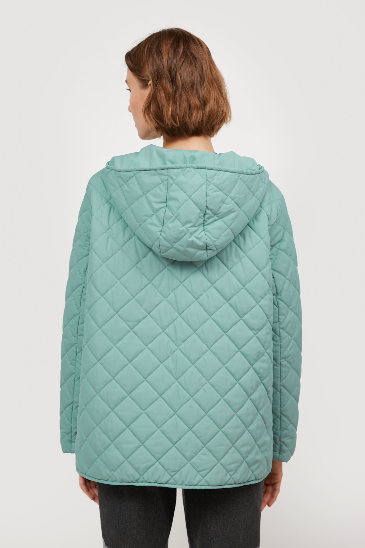 Mint puffer jacket with a hood , photo 5