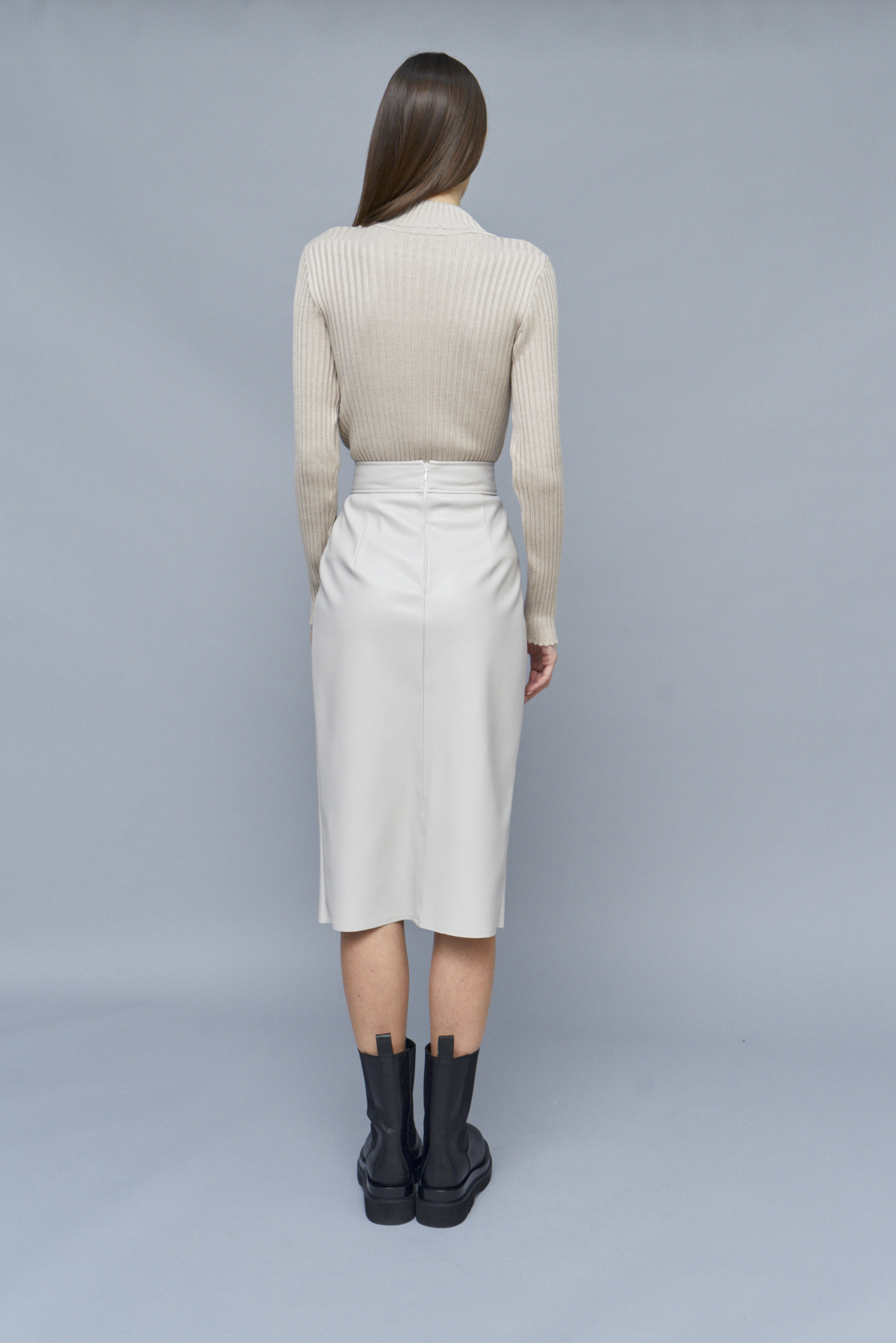  Midi skirt with eco-leather , photo 5