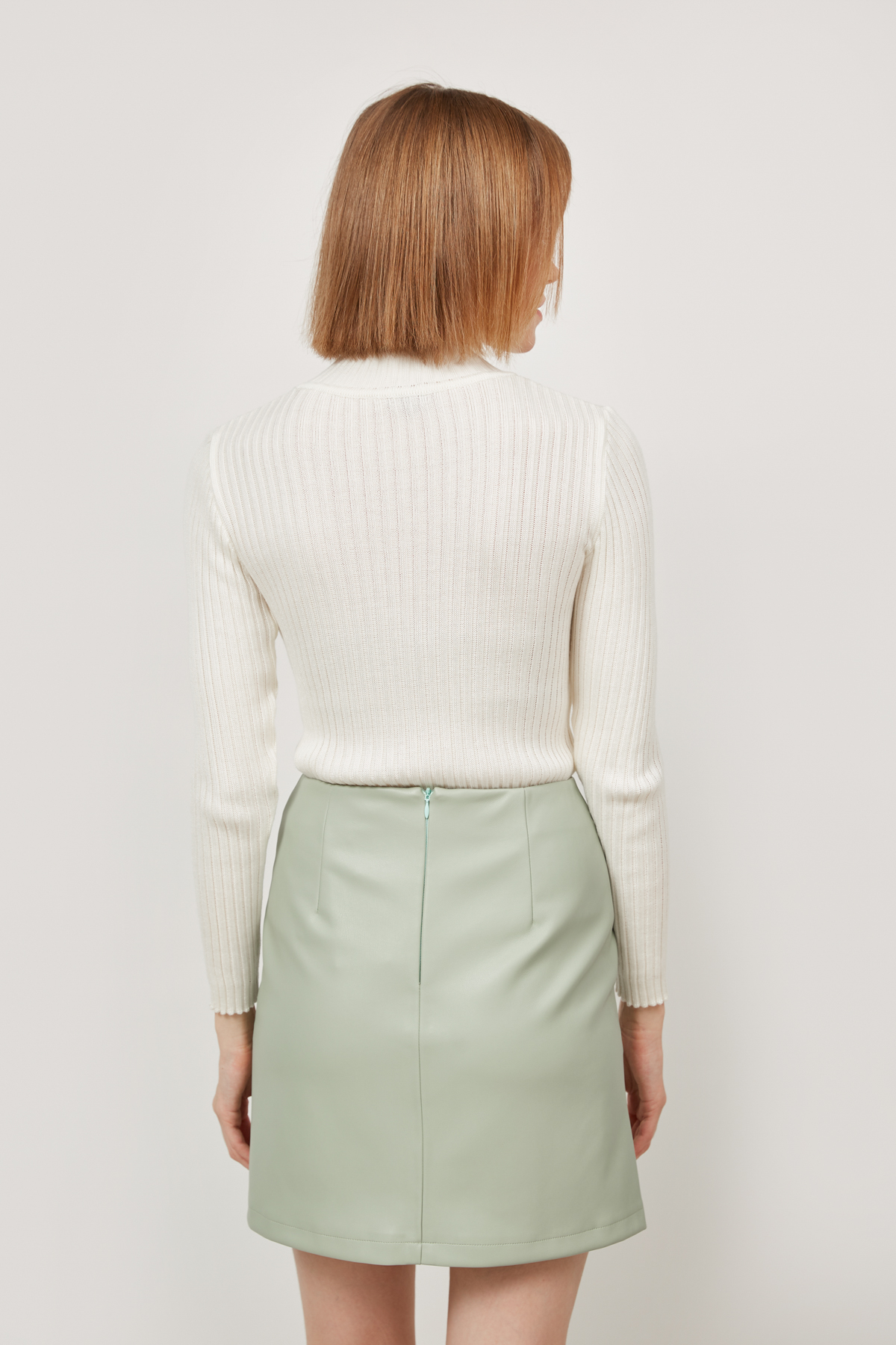 Knitted white jumper, photo 4