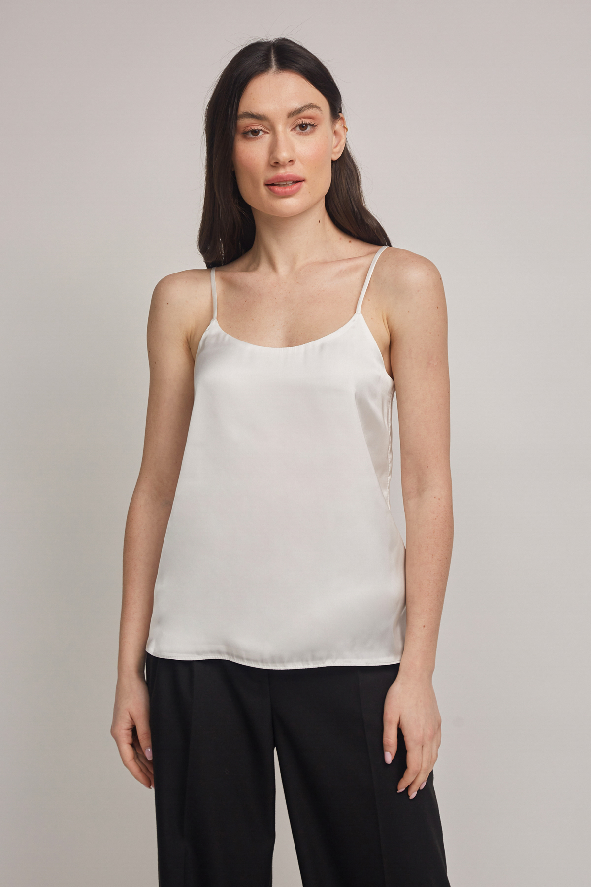 Milky satin loose fit top , photo 1