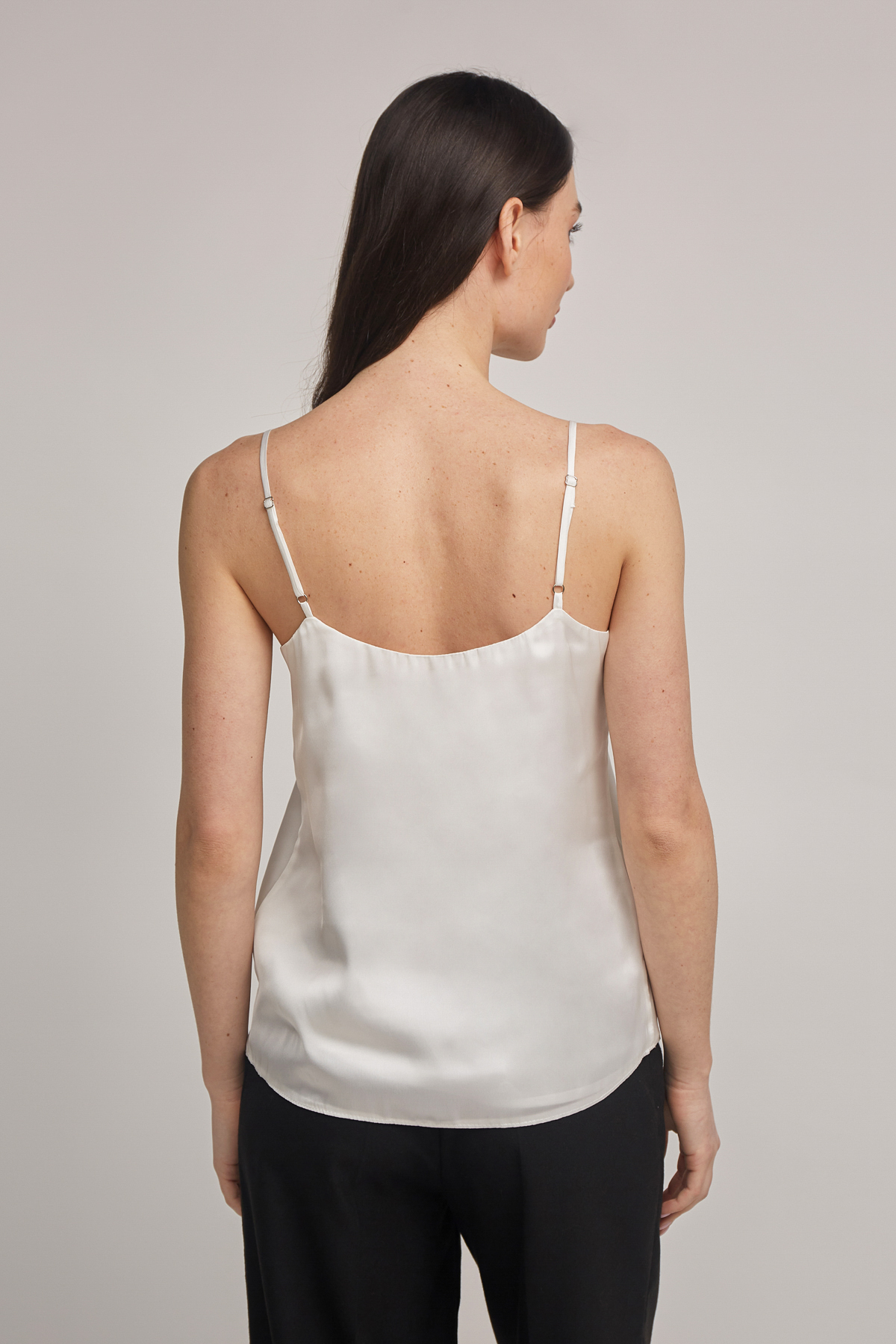 Milky satin loose fit top , photo 3