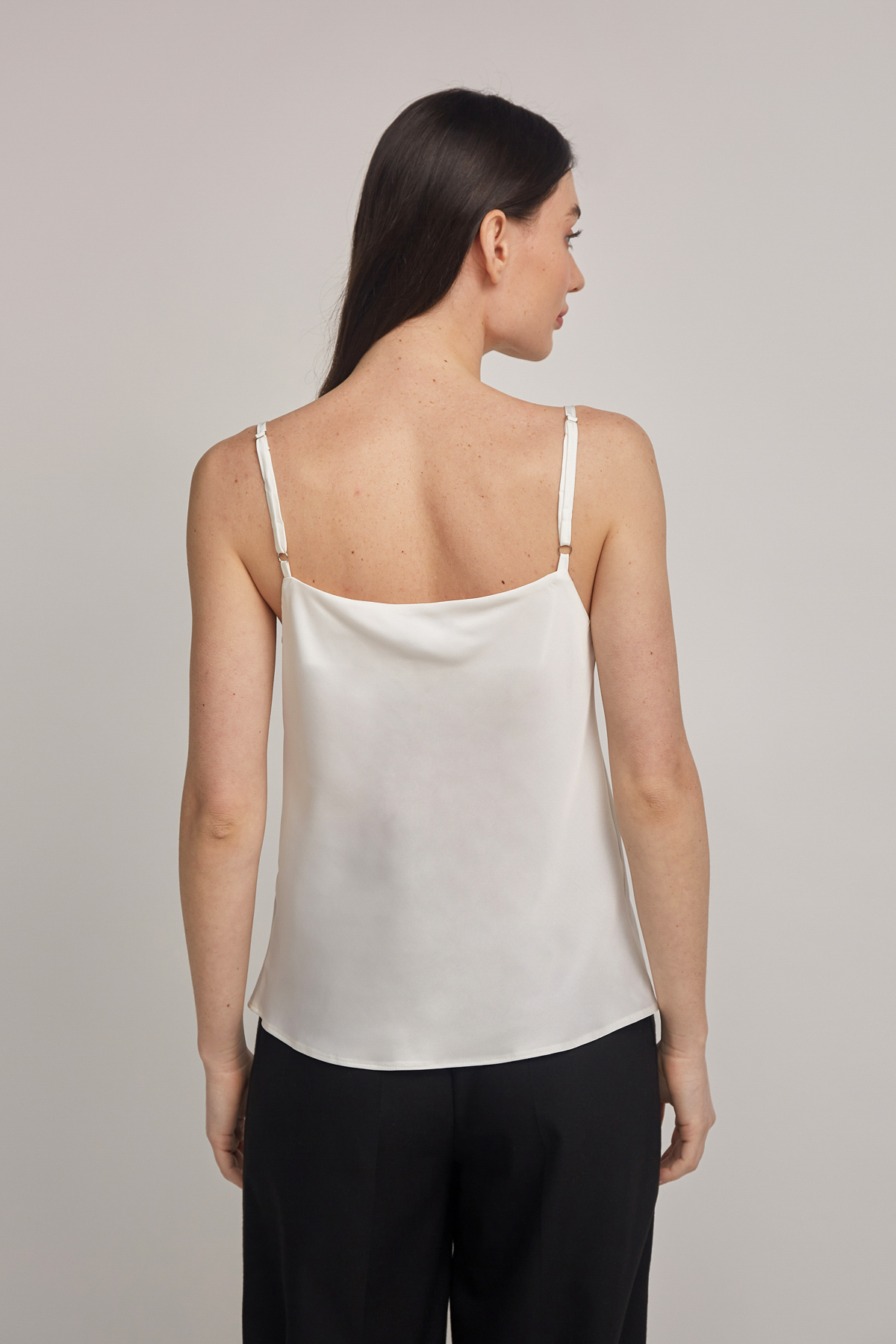White satin loose fit top , photo 3