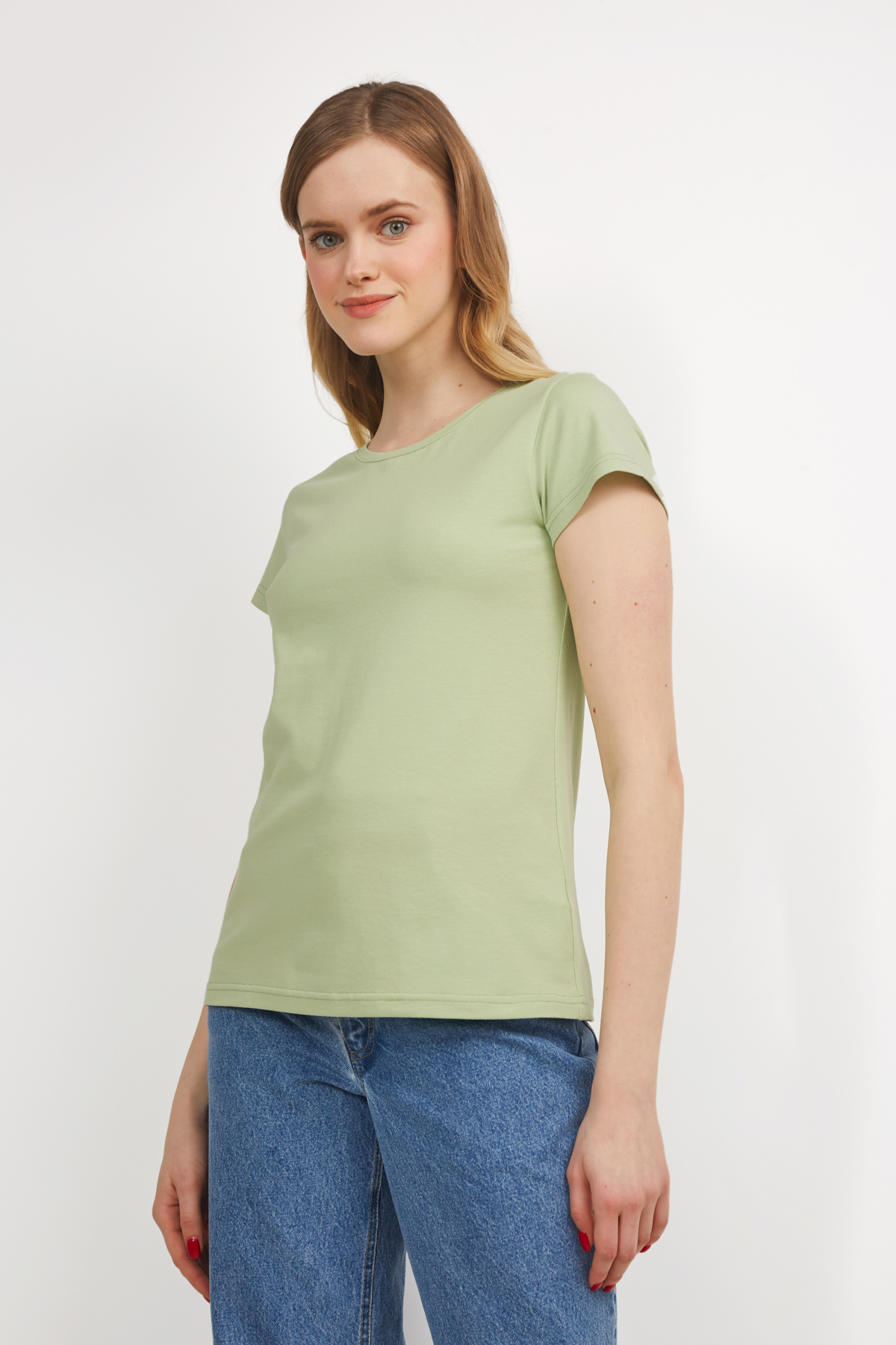 Pistachio slim fit T-shirt, photo 1