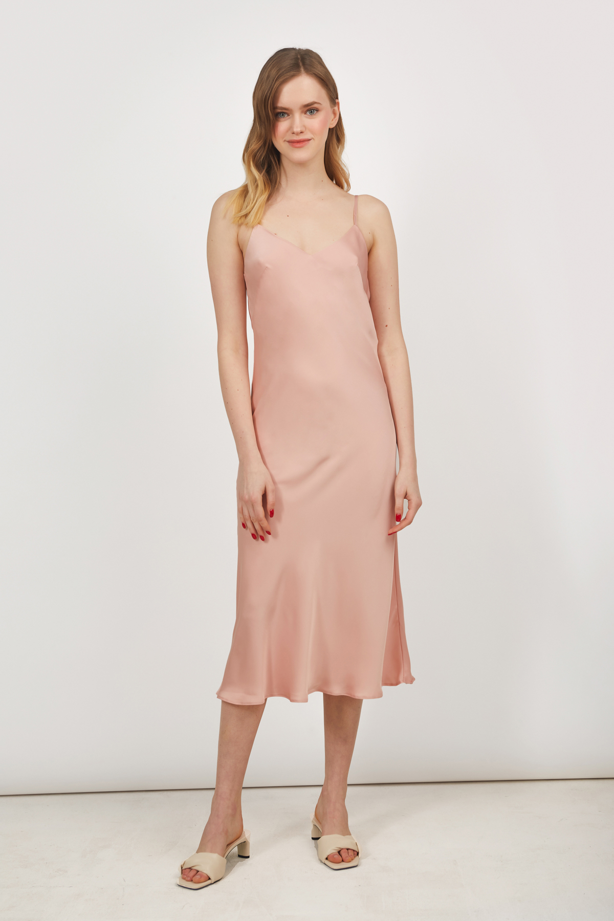 Сукня-комбінація персикового кольору, фото 2