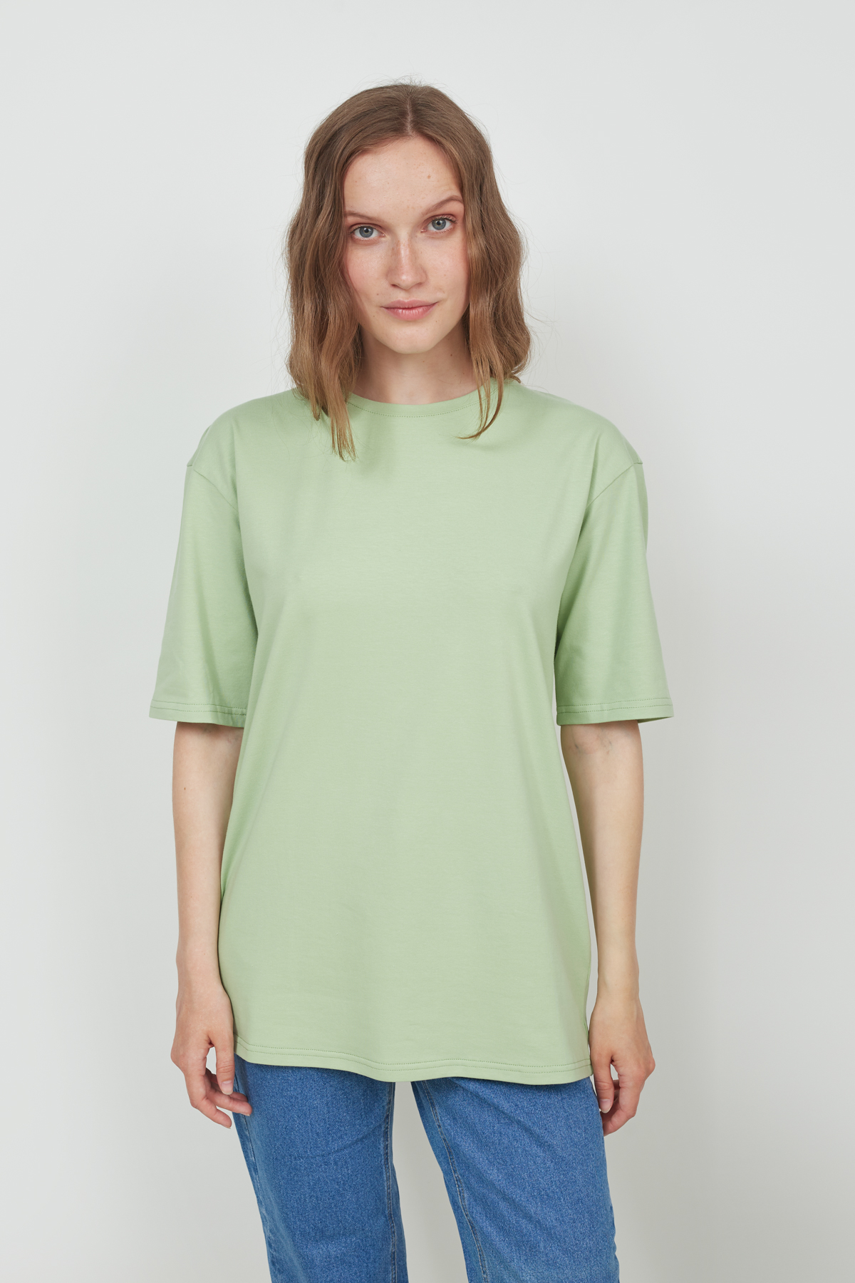 Pistachio longline T-shirt, photo 1