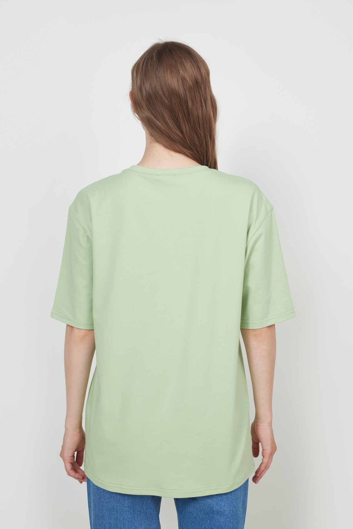 Pistachio longline T-shirt, photo 3