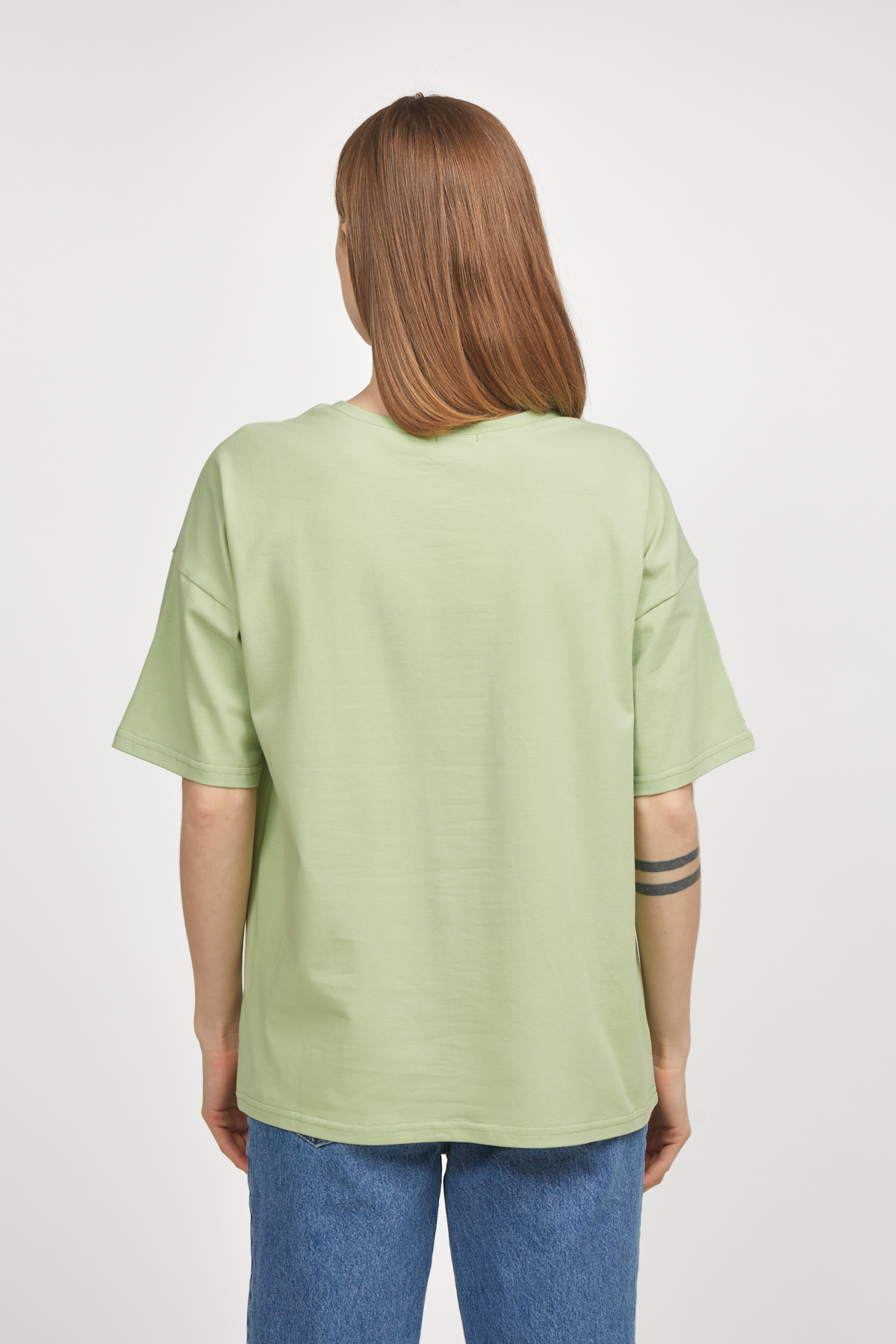 Pistachio loose fit T-shirt , photo 3