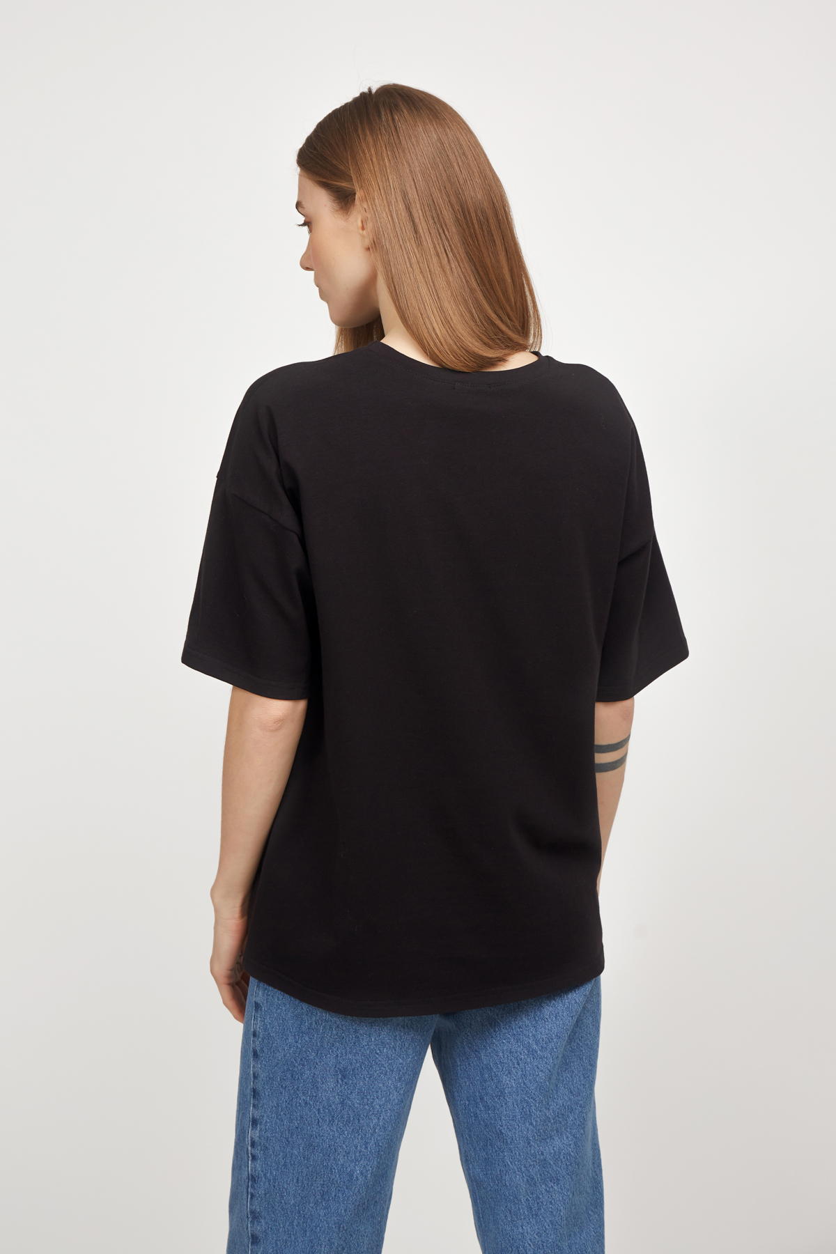 Black loose fit T-shirt , photo 3