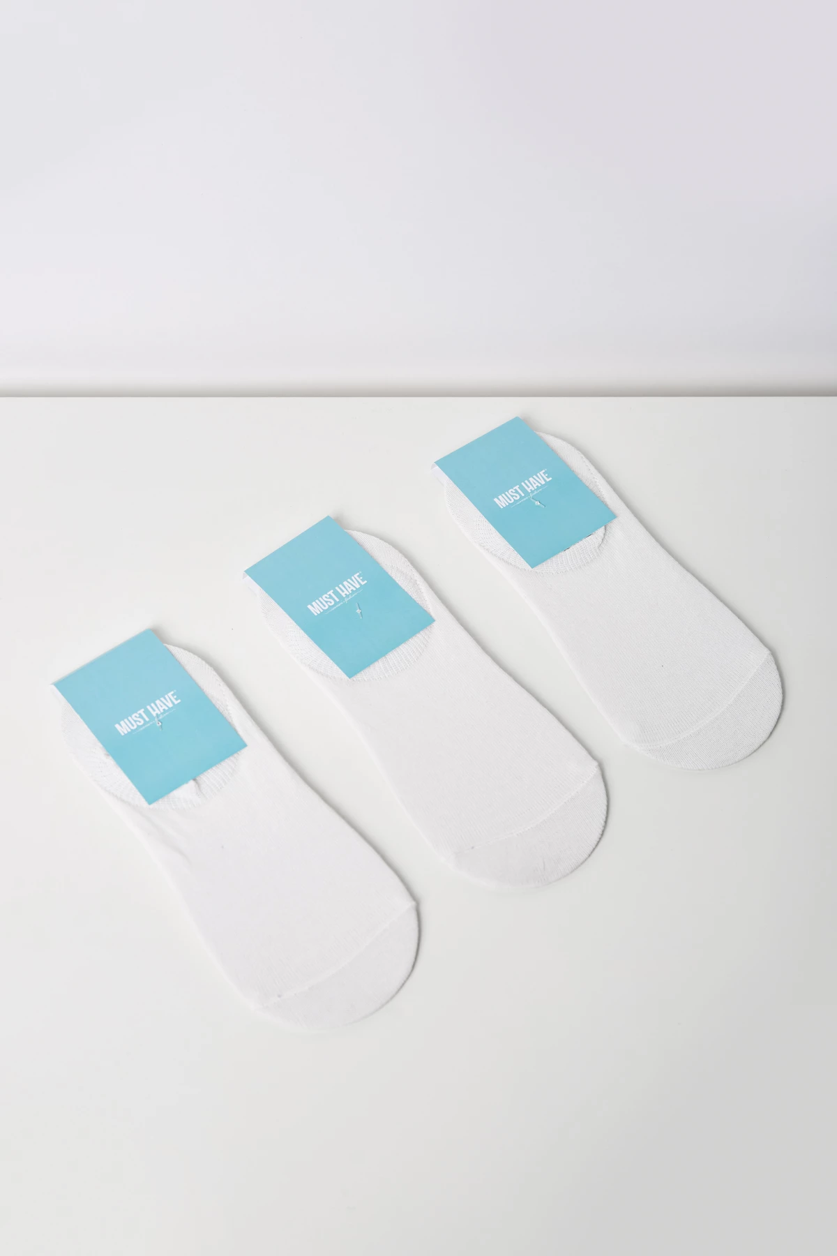 Низькі шкарпетки білого кольору з бавовни, фото 2