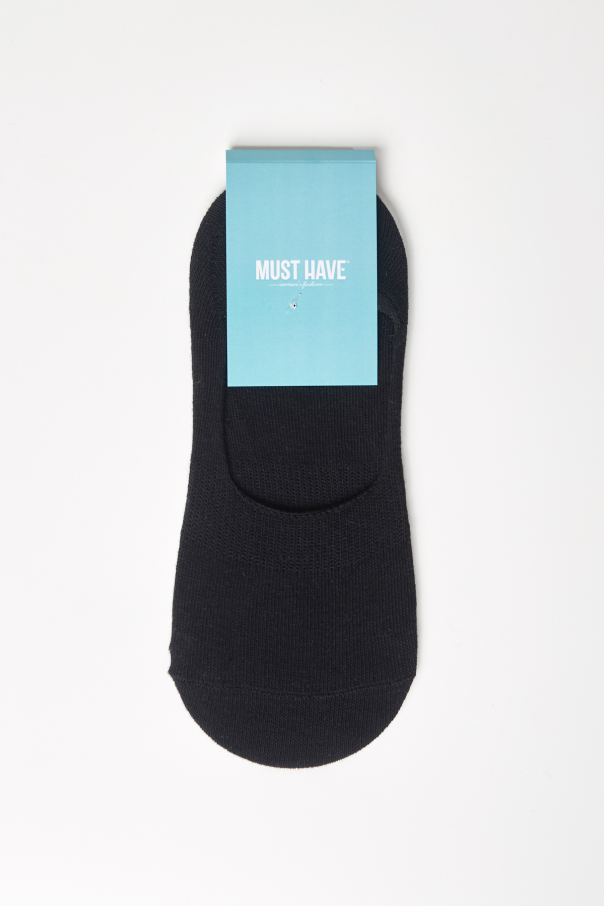 Чорні шкарпетки-сліди з резинкою на п'ятці, фото 2