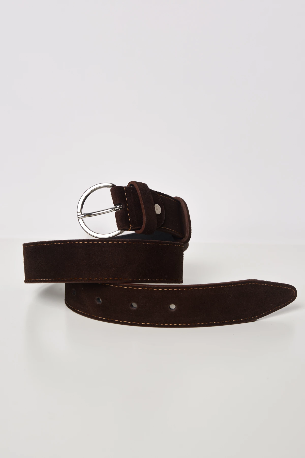 Brown suede belt, photo 1