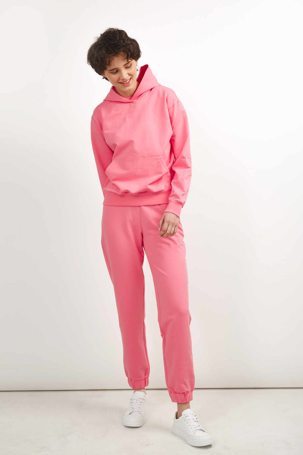 Pink shortened hoodie, photo 2